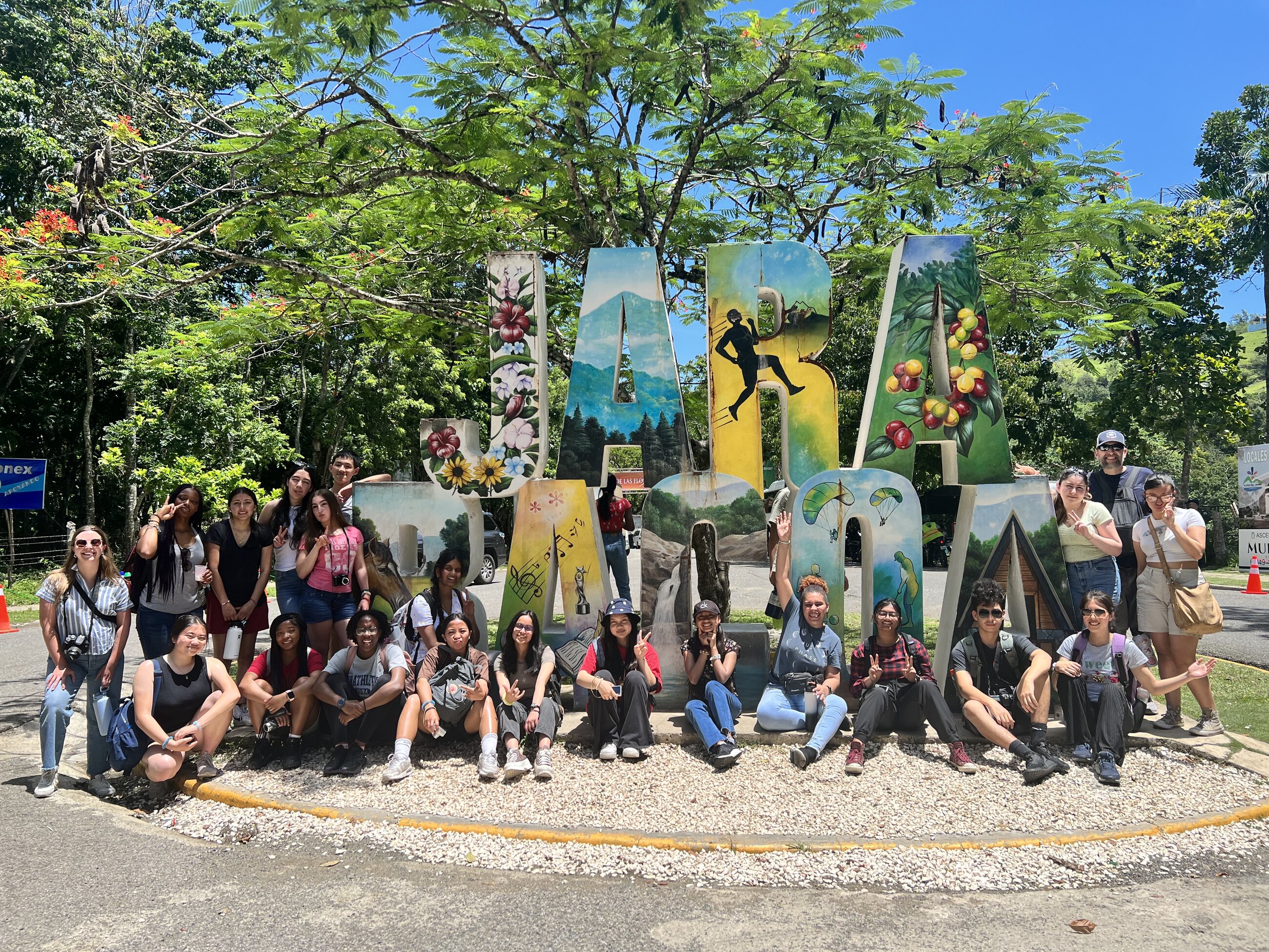 Our full group outside of La Festival de las Flores