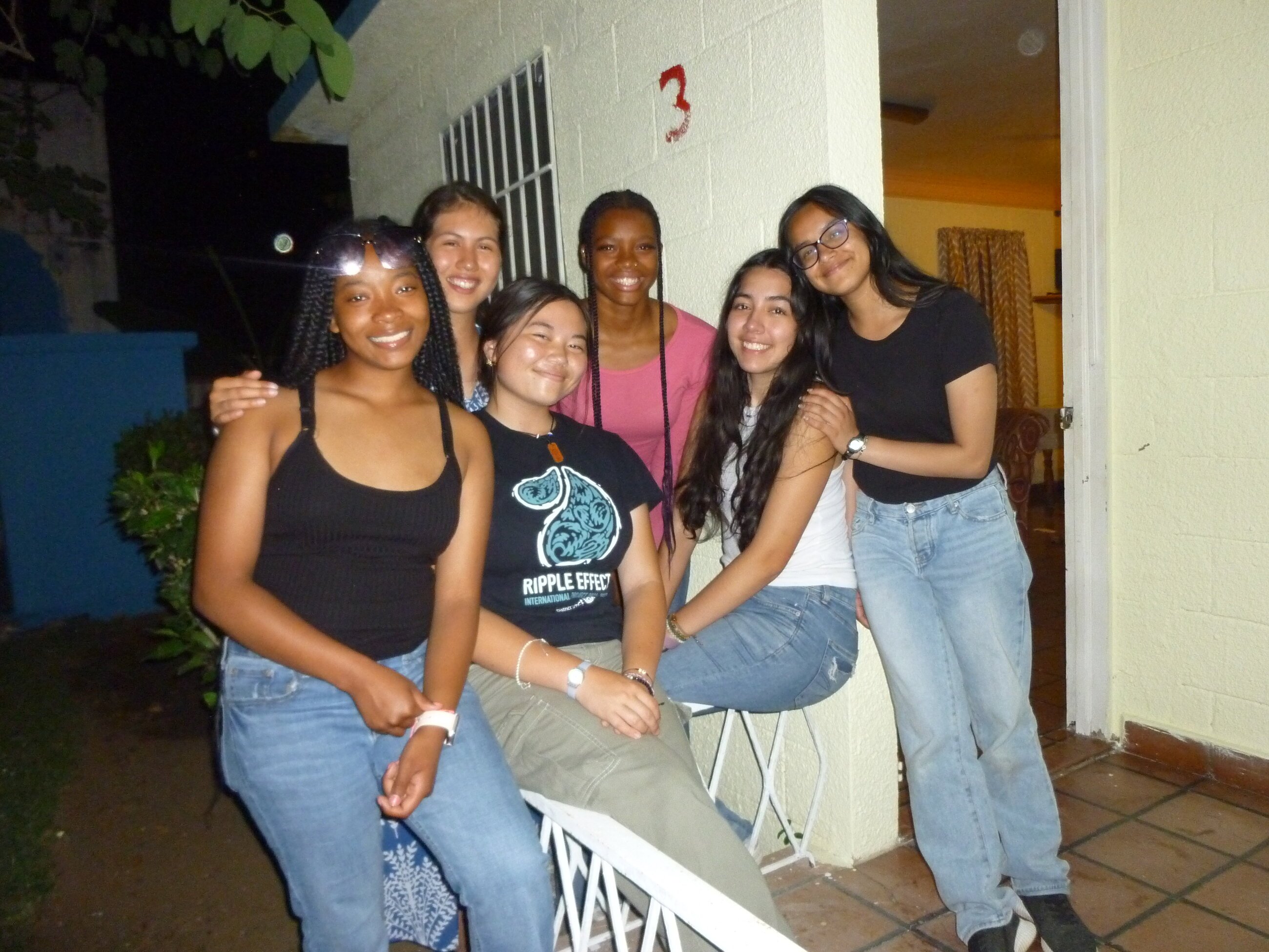 My housemates (and honorary housemates) on the last night in the DR
