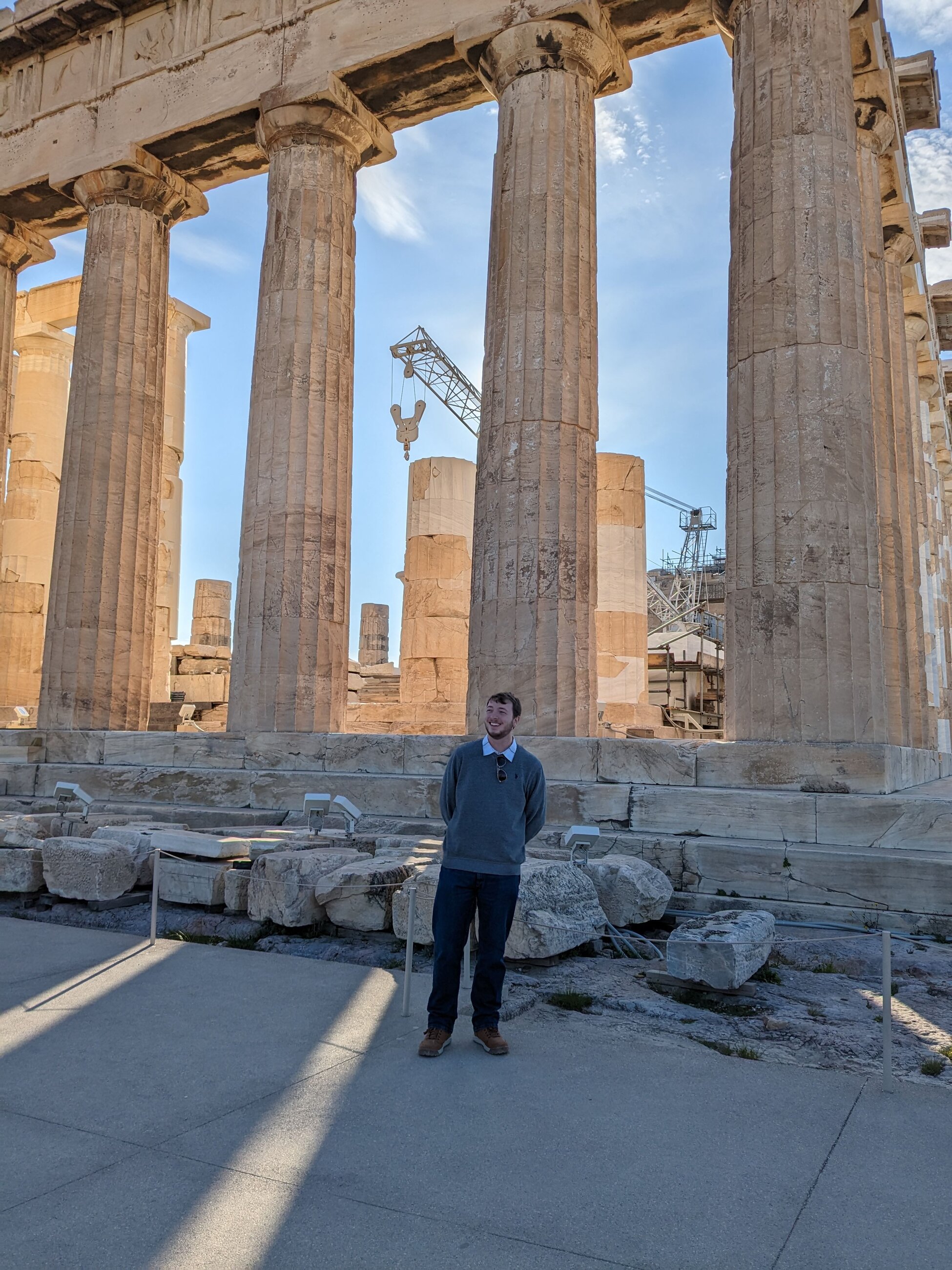 A picture of me in front of the Parthenon