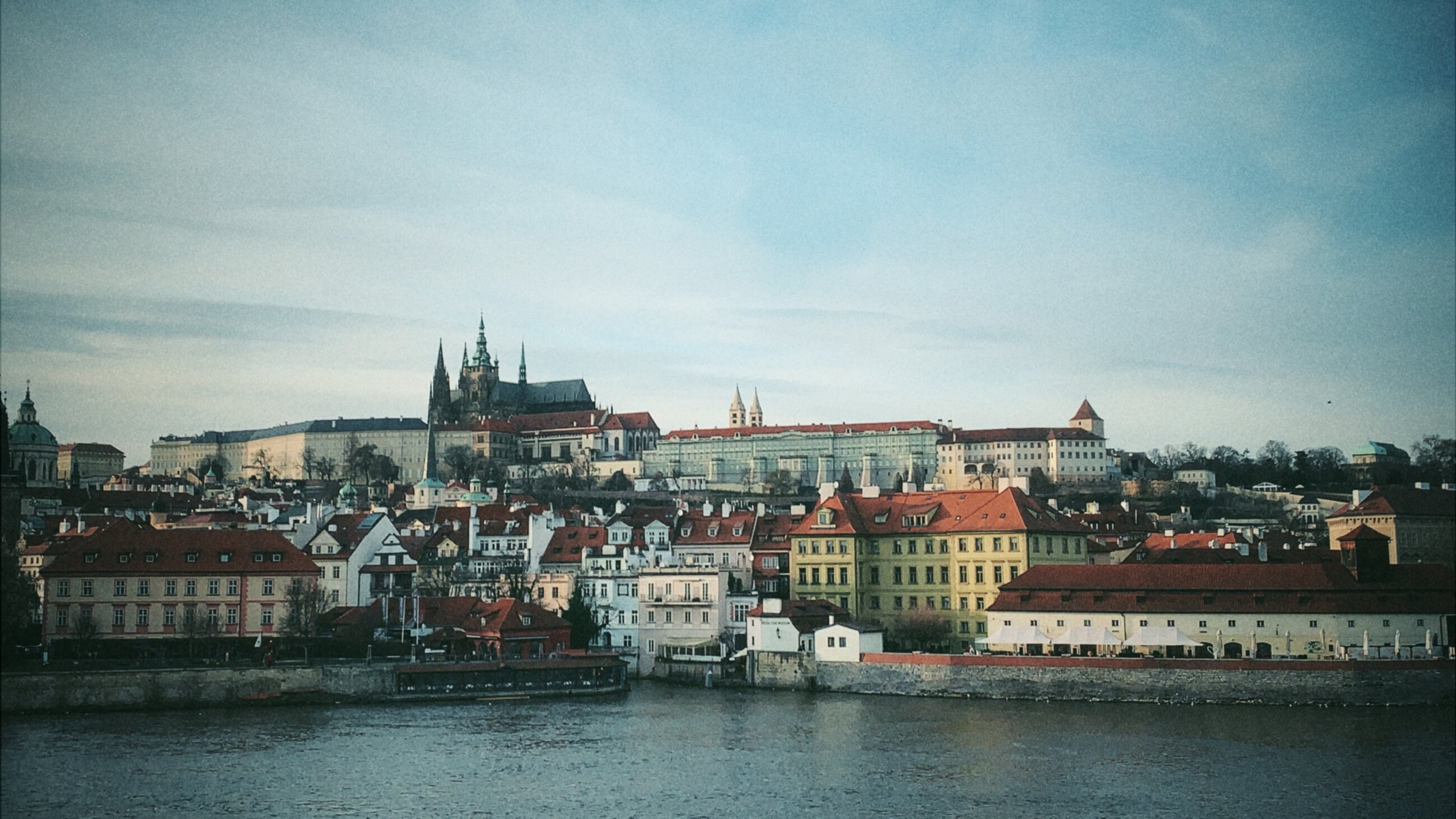 View of Malá Strana and Prague Castle from Charles Bridge