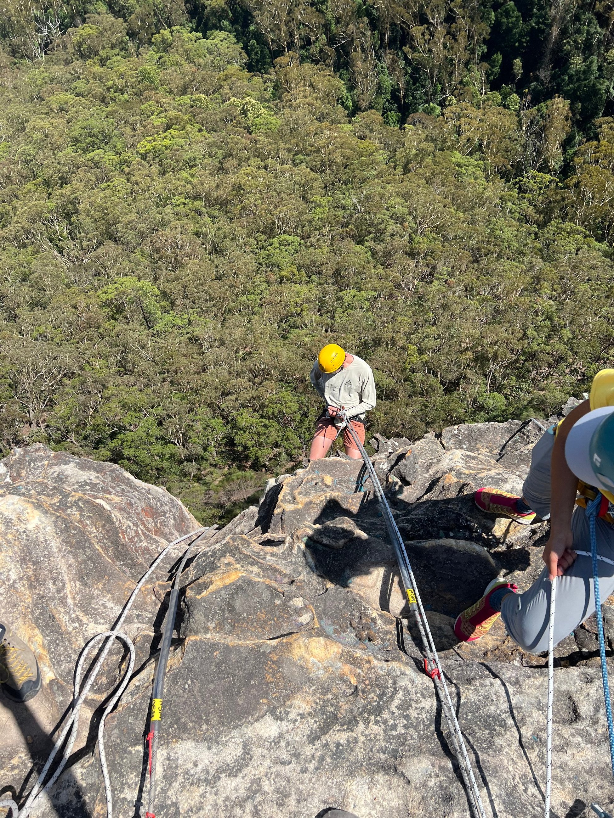Abseiling in the Blue Mountains of Australia 