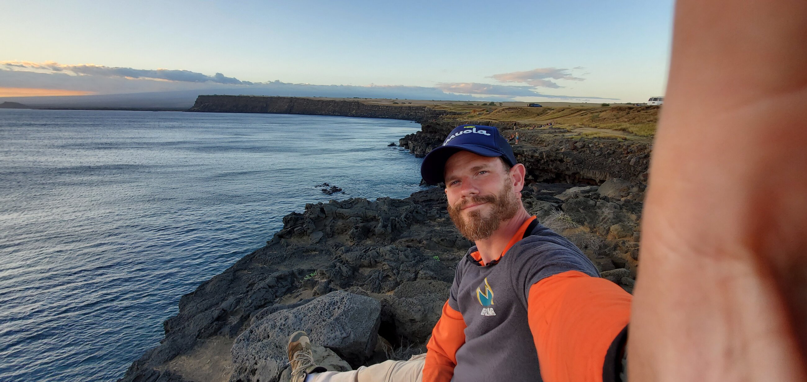 A time for reflection during the sunset on the Big Island coast before the trip was soon at its end...but not forever
