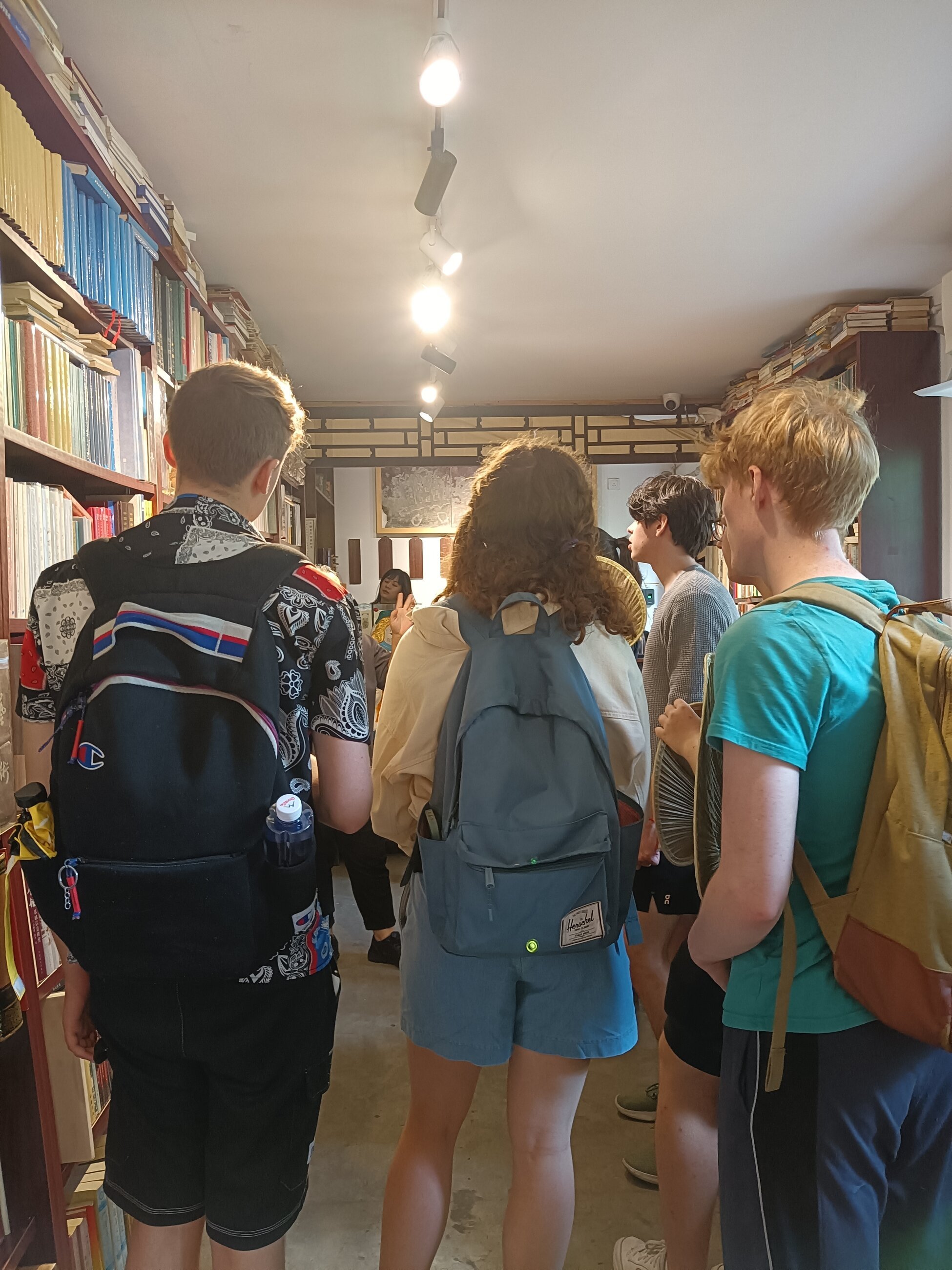 Visiting a bookstore in Beijing