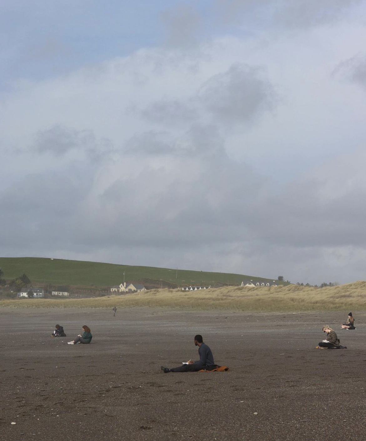 This photo is from our Writer's Retreat in Clonakilty, Ireland. Our professor Stephen had us all sit on the beach and write anything that was inspiring us.