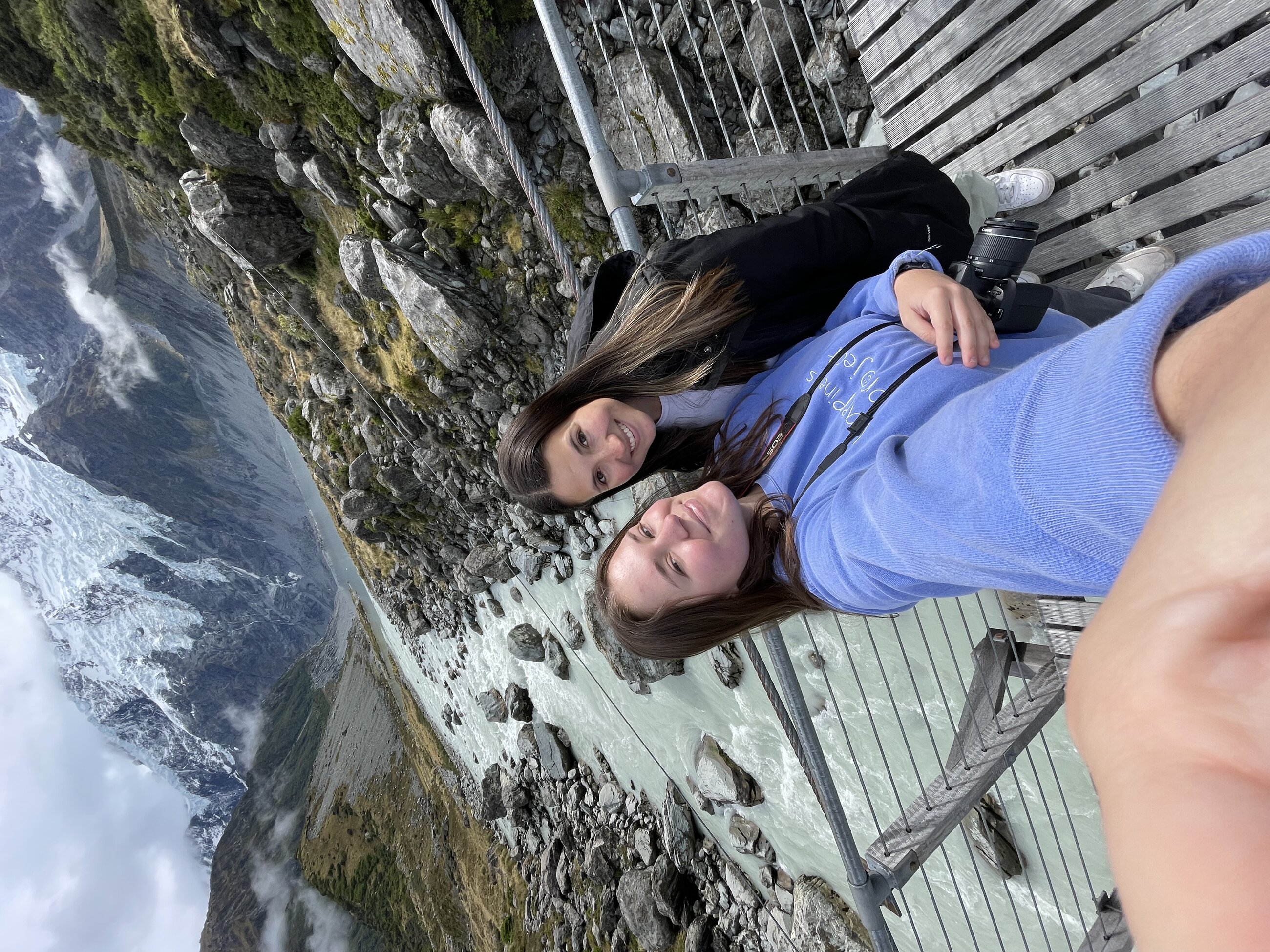 My Uniflat Roommate and I at Mount Cook