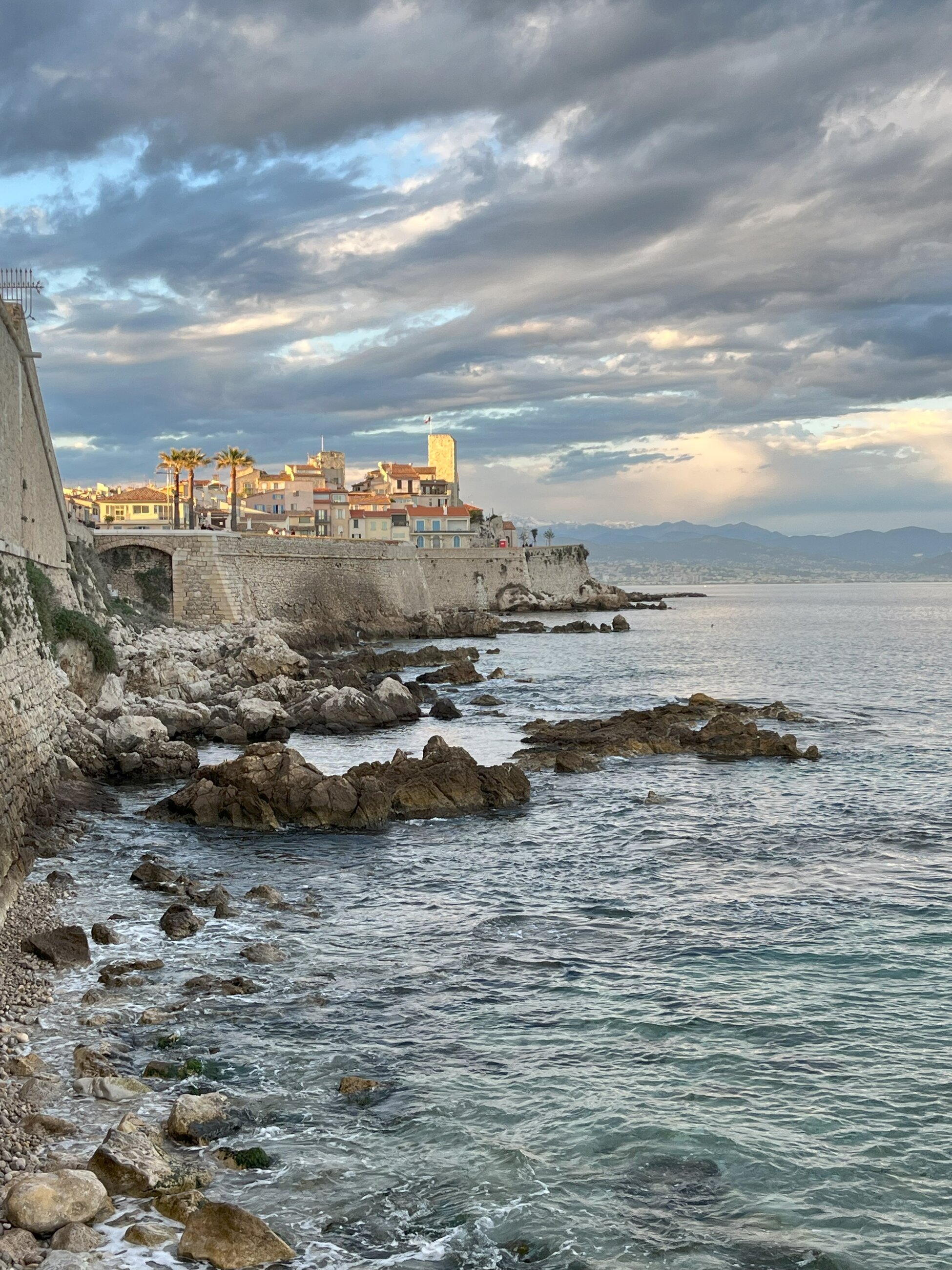 The view of Antibes from the coast - Breathtaking. 