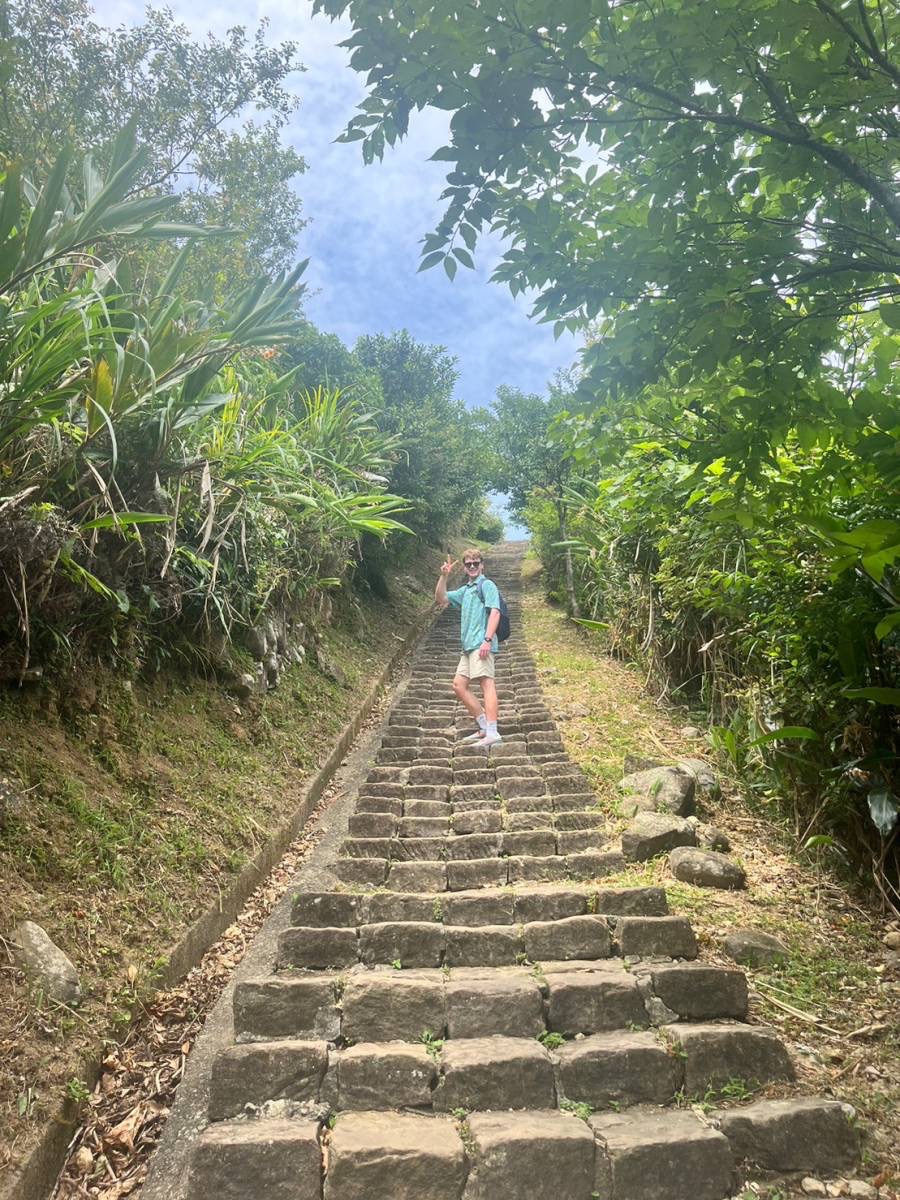 Hiking to the top at Jiufen