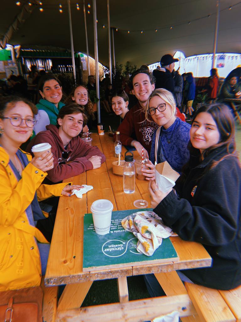 This is some of my cohort enjoying the Galway Art Festival!