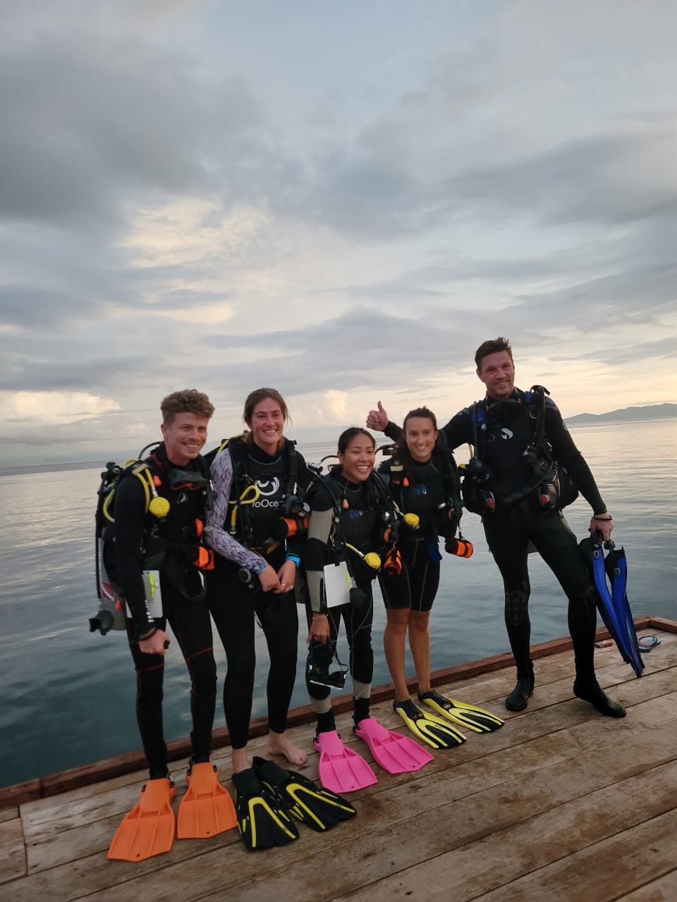 night dive always with smile