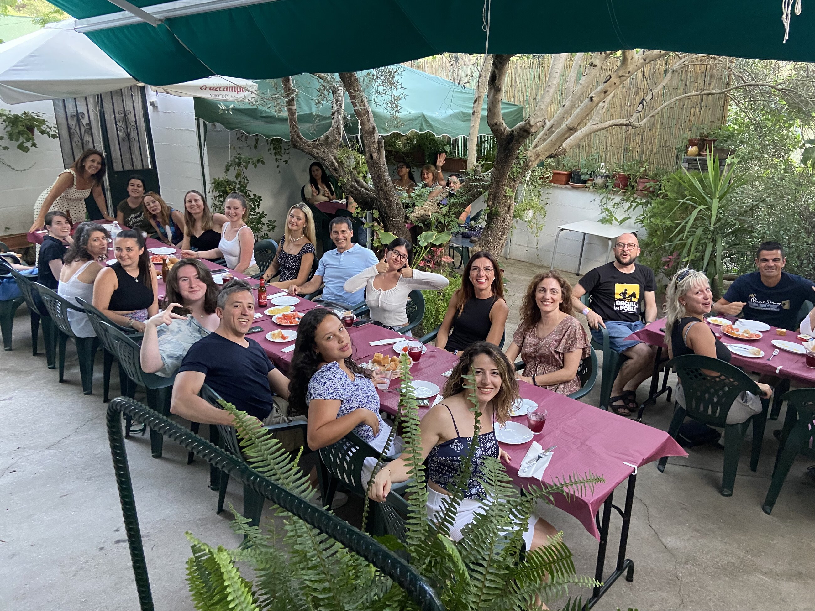 Surprise dinner arranged by Spanish participants as a thank you