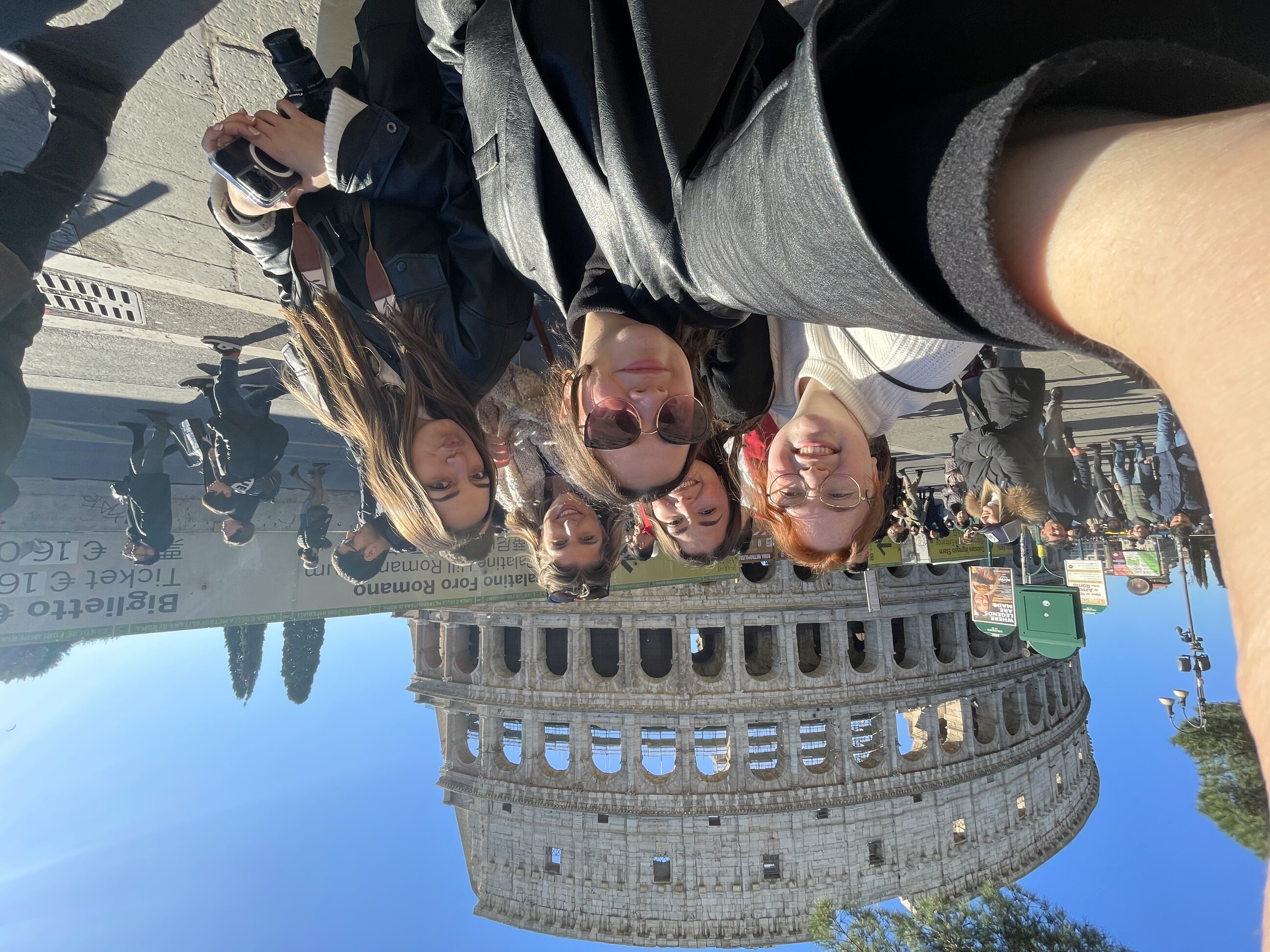 Roommates in front of the Colosseum! 