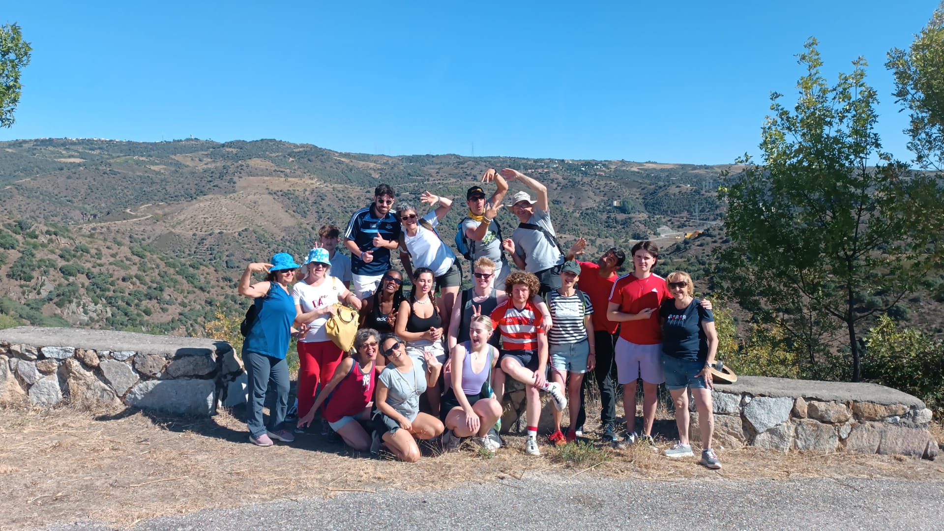 Group hike in Salamanca