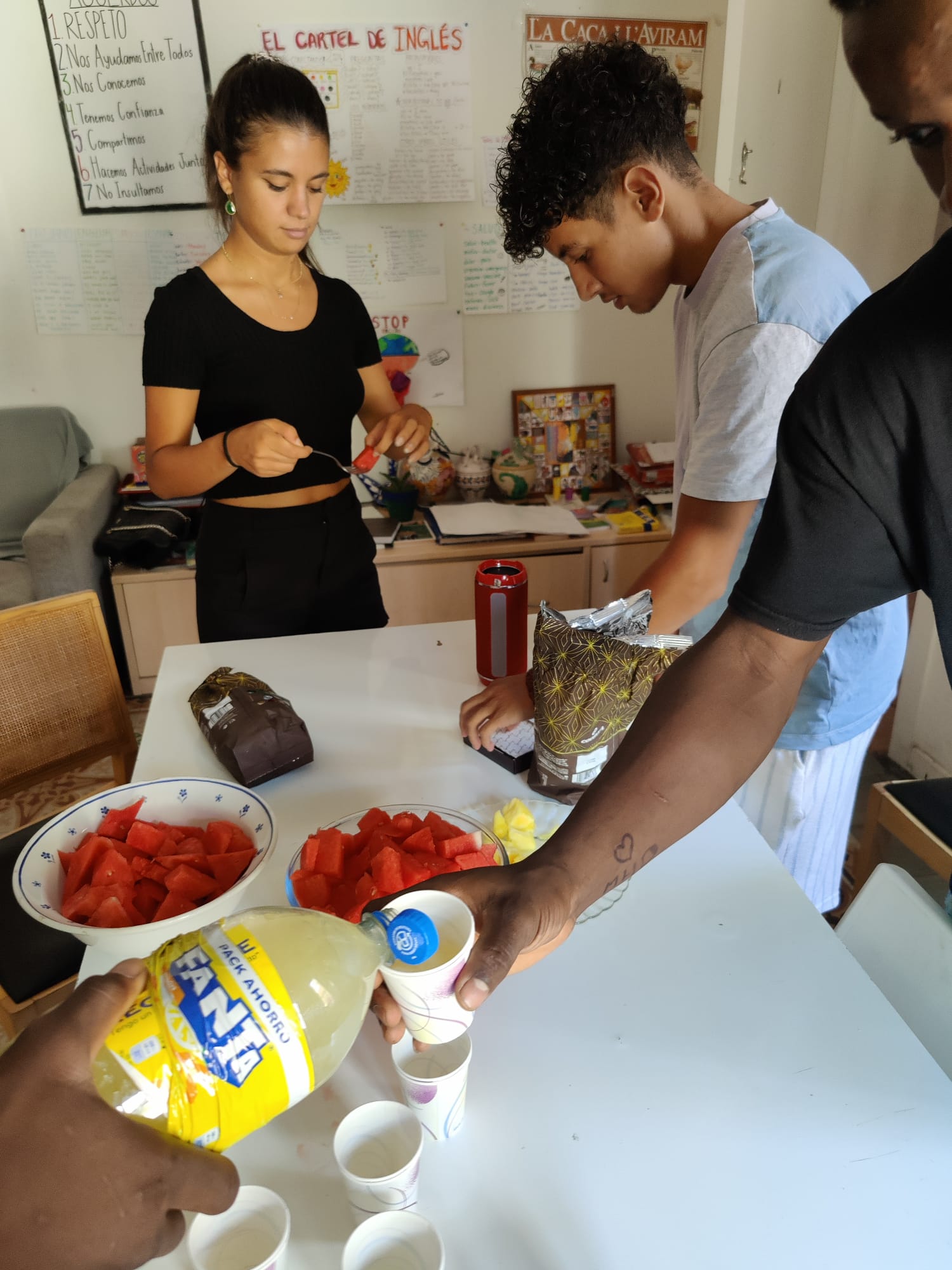 Preparing lunch!