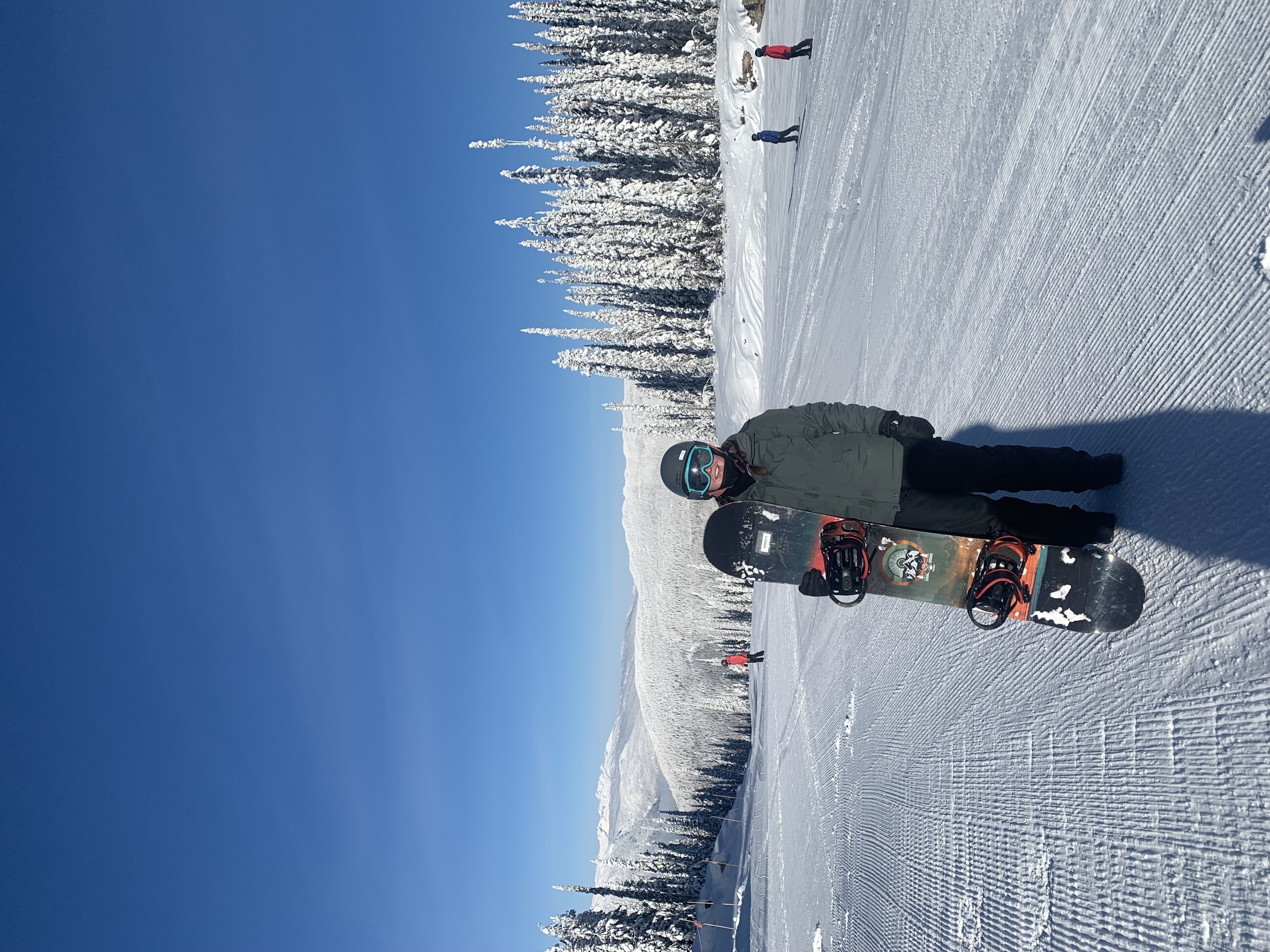 First time snowboarding!