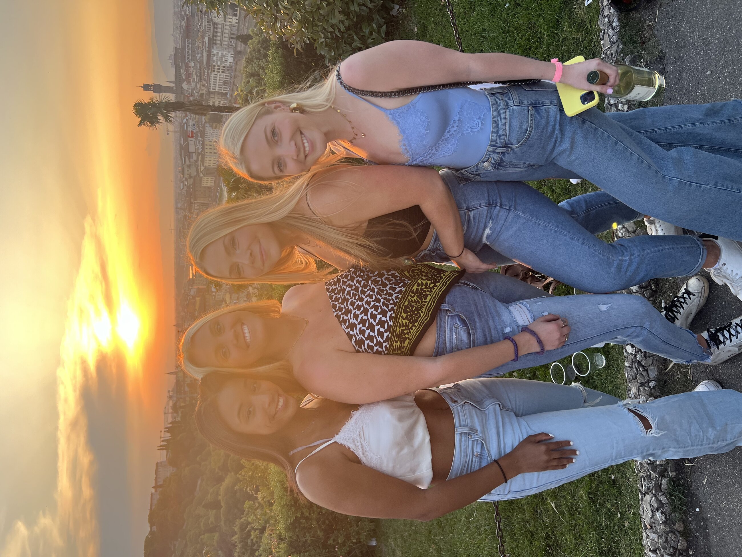 Sunset at the steps of Michealangelo