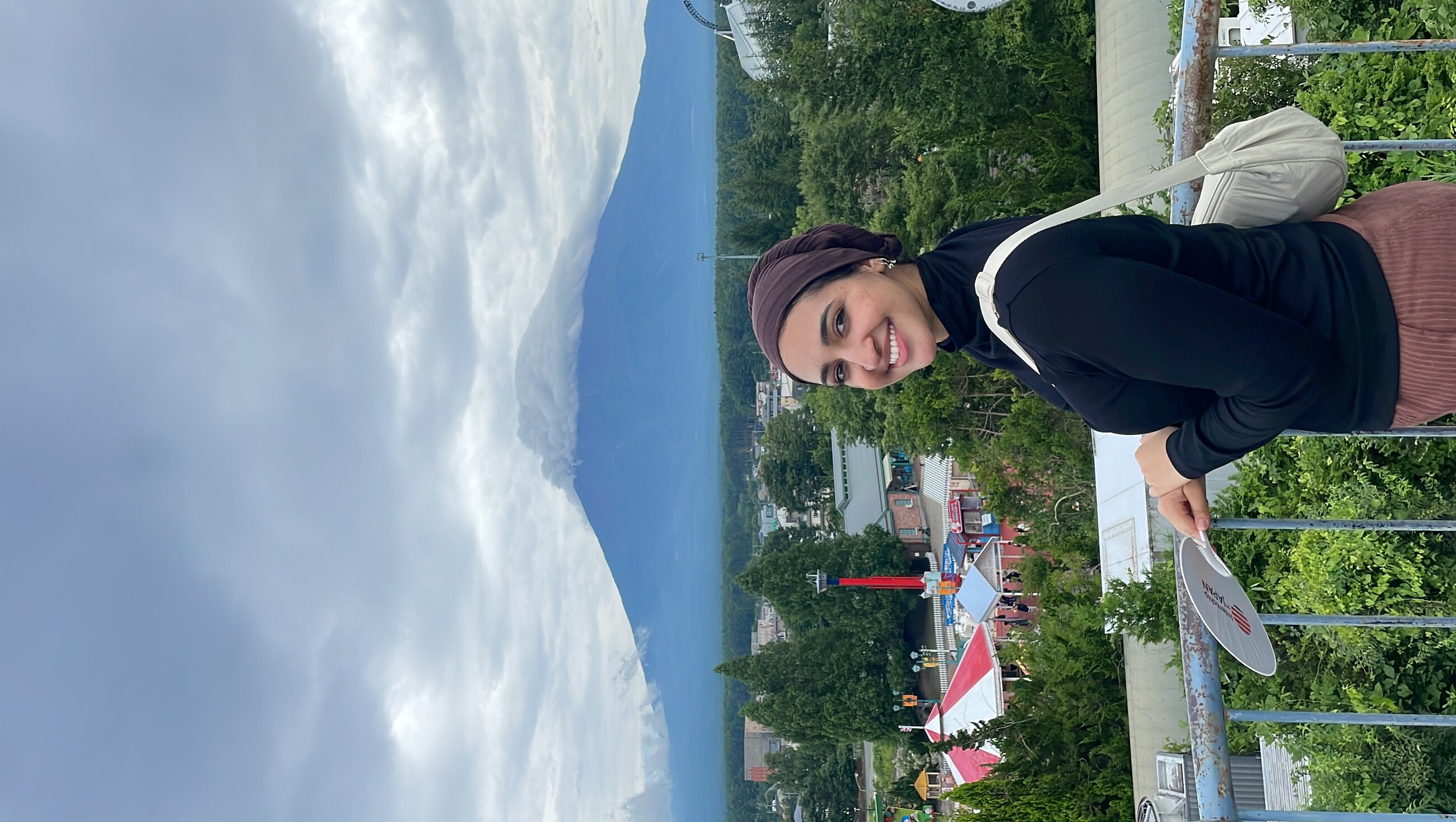 Seeing Mount Fuji-san for the first time at Fuji-Qu Highland