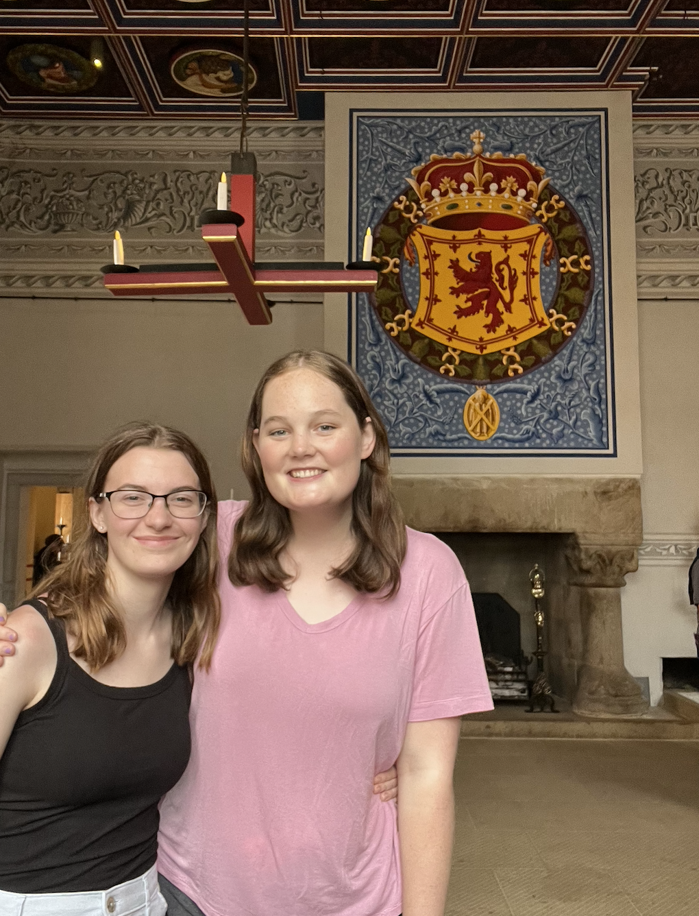 My roommate and I in Stirling Castle