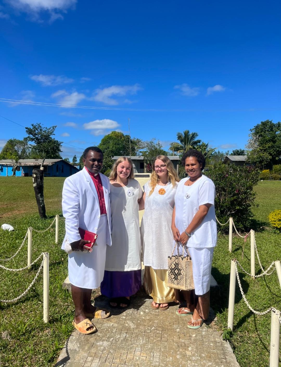 Family photo after church