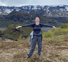 Standing atop a mountain in the highlands