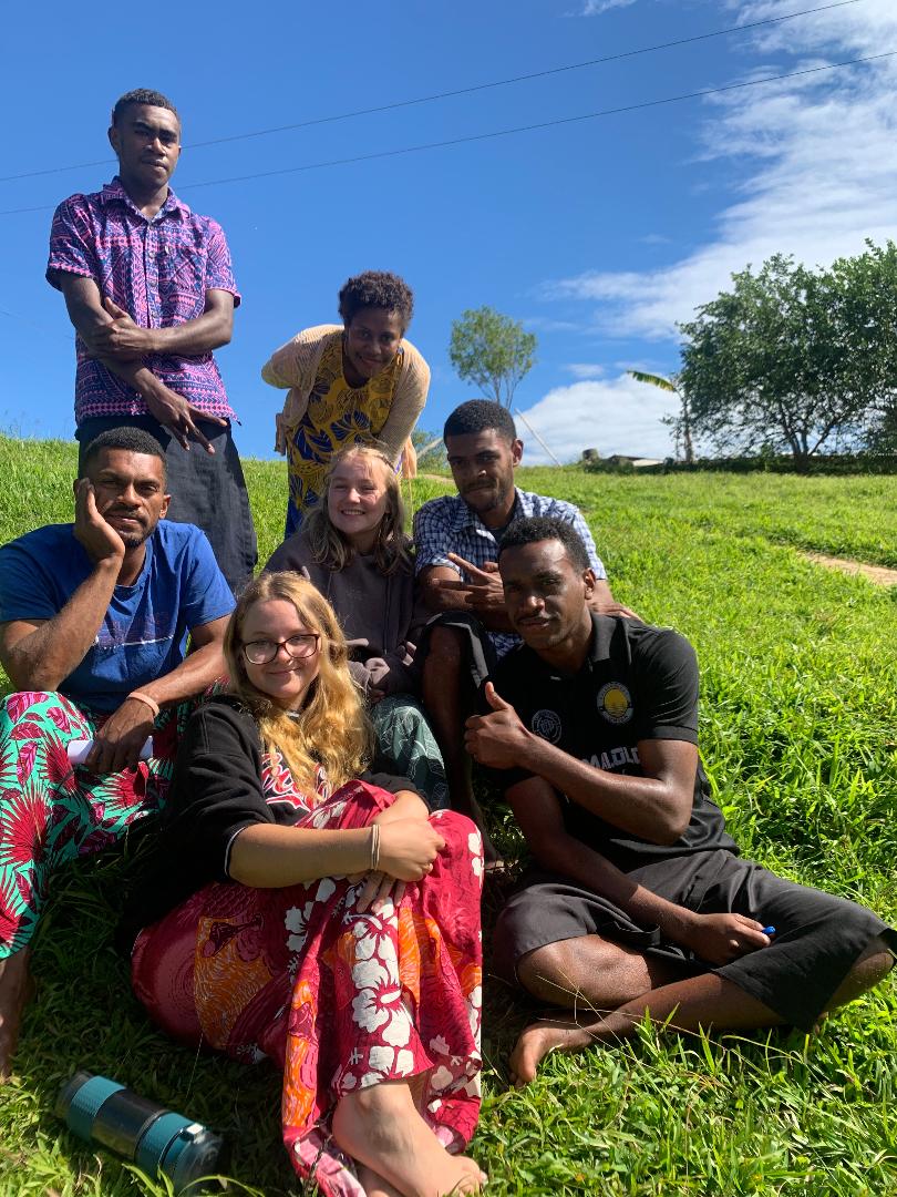 my Fijian sister and some of the youth