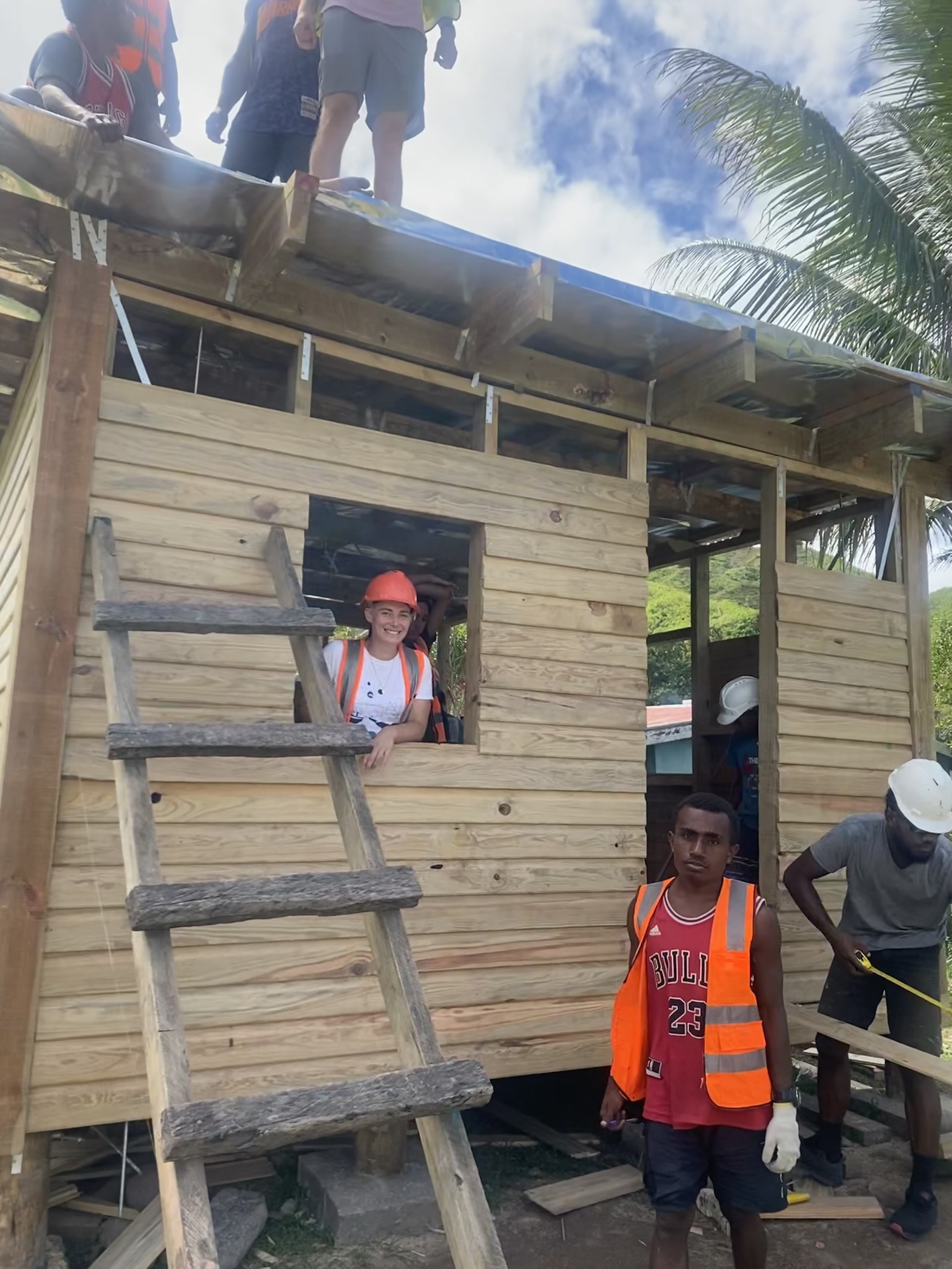 Working on the dispensary
