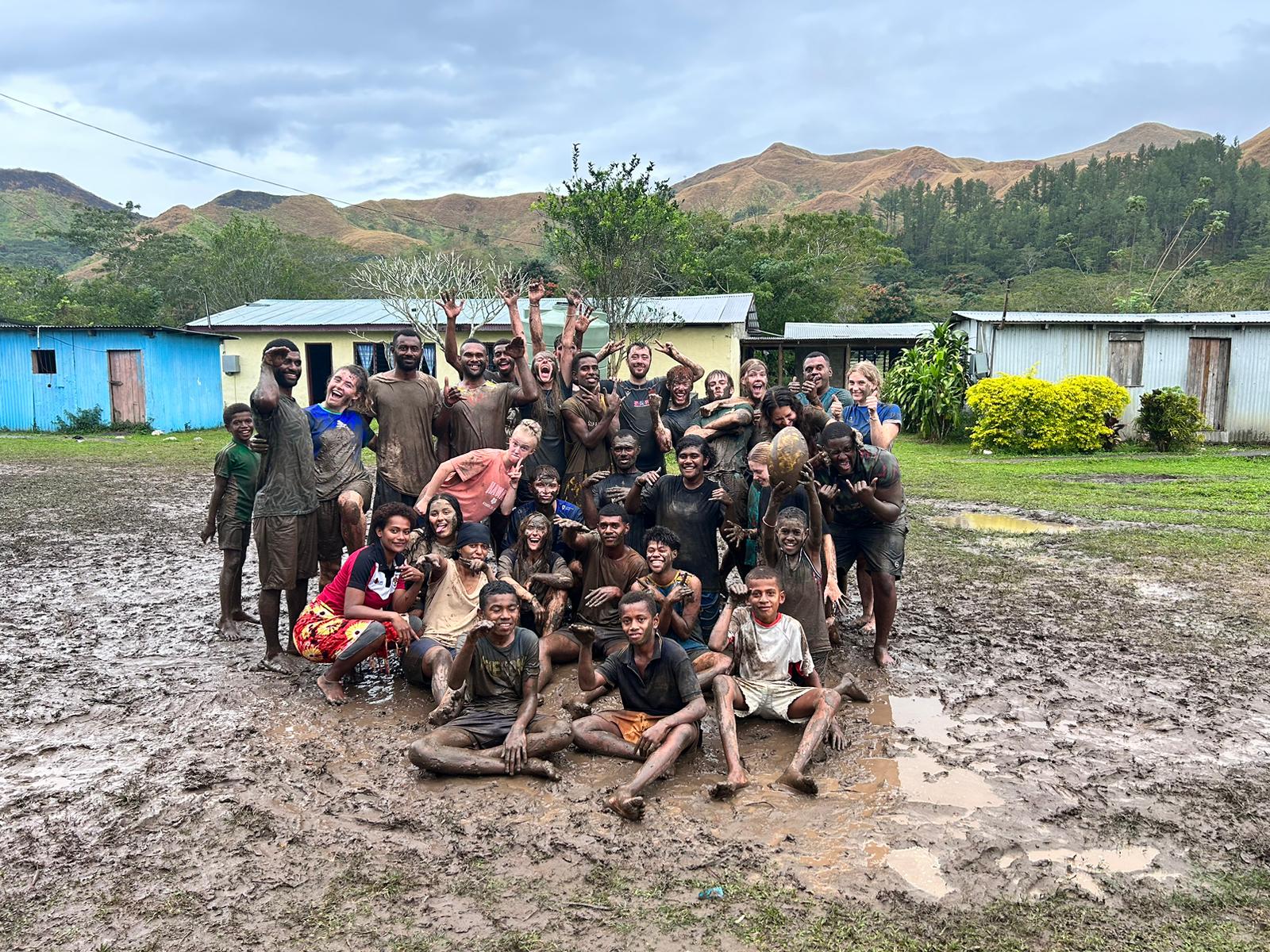 Muddy rugby!