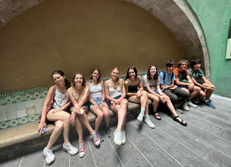 Sight seeing on one of our last days on the program!