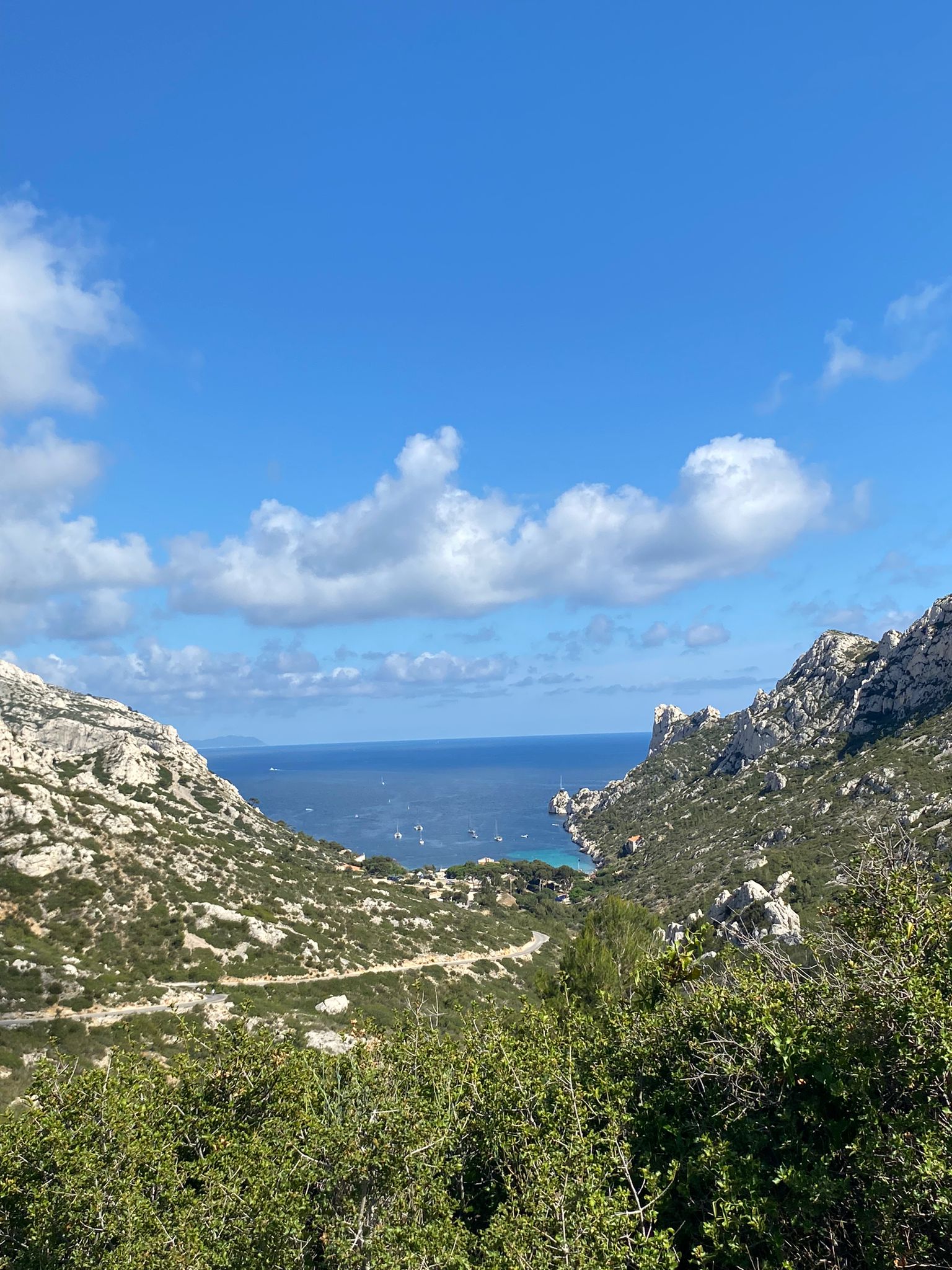 Hike coming back from a beach near Marseille