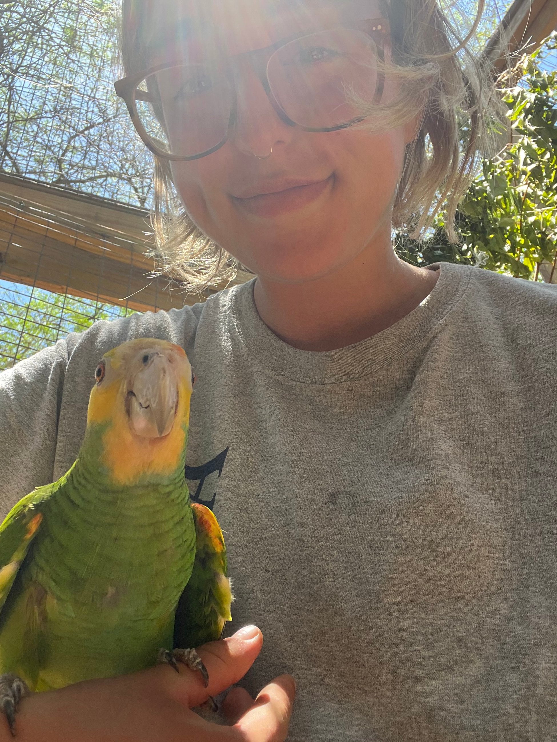 With my Bird Best Friend