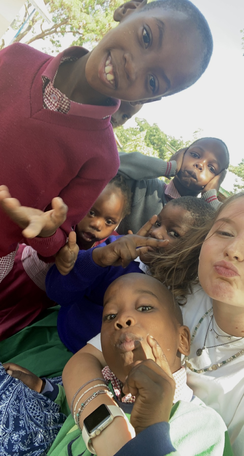 The kids and me