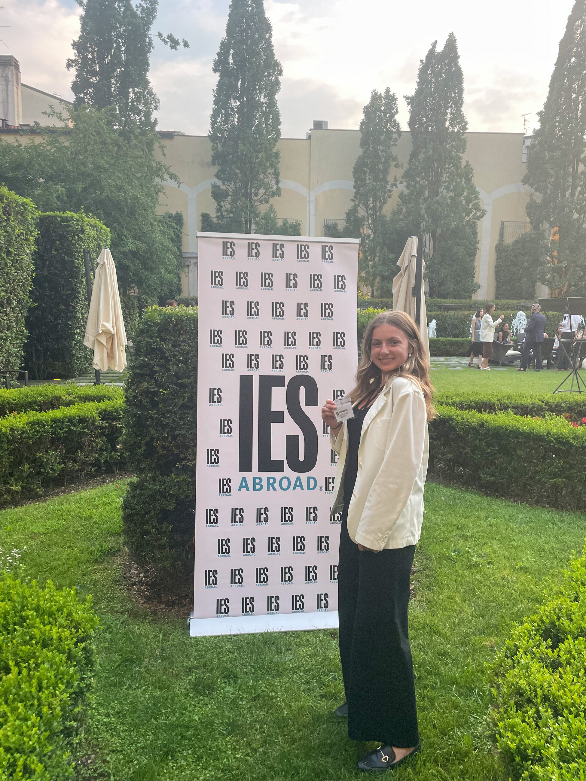 This picture was taken at an IES networking event in Milan, Italy.