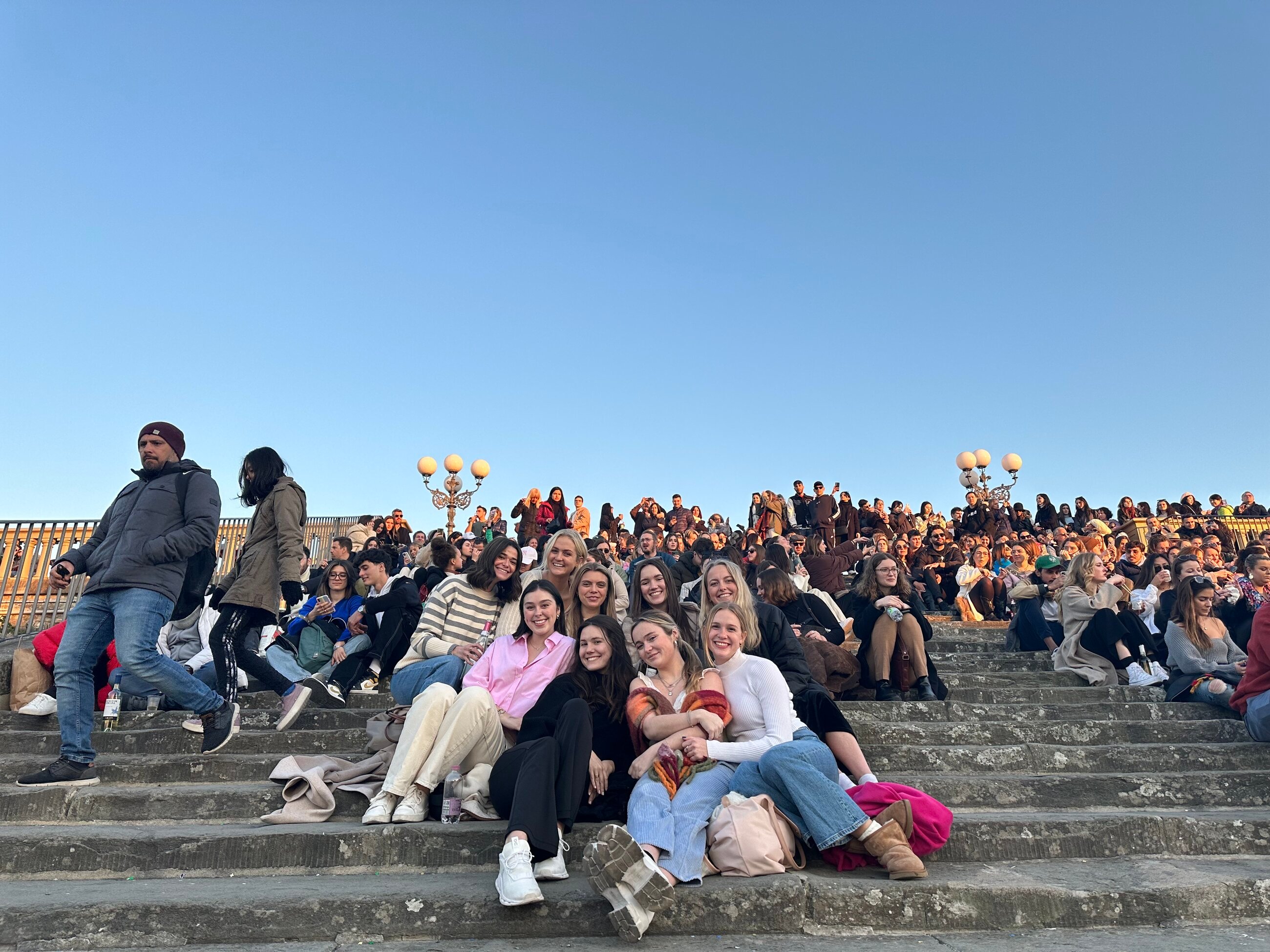 Weekly Tuesday tradition with my friends to watch the sunset at Piazzale Michaelangelo.