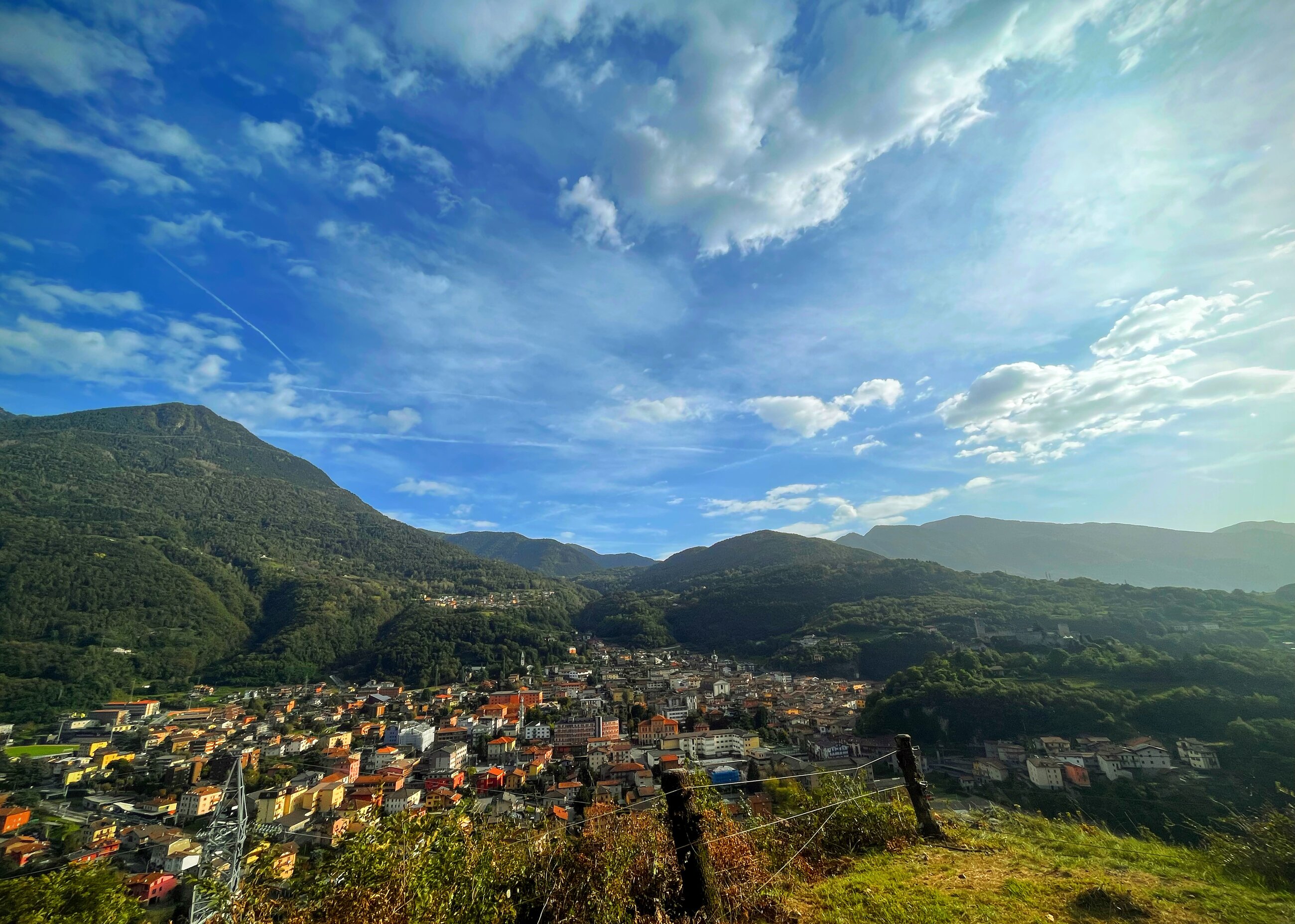 The view from a hike in Breno, Italy