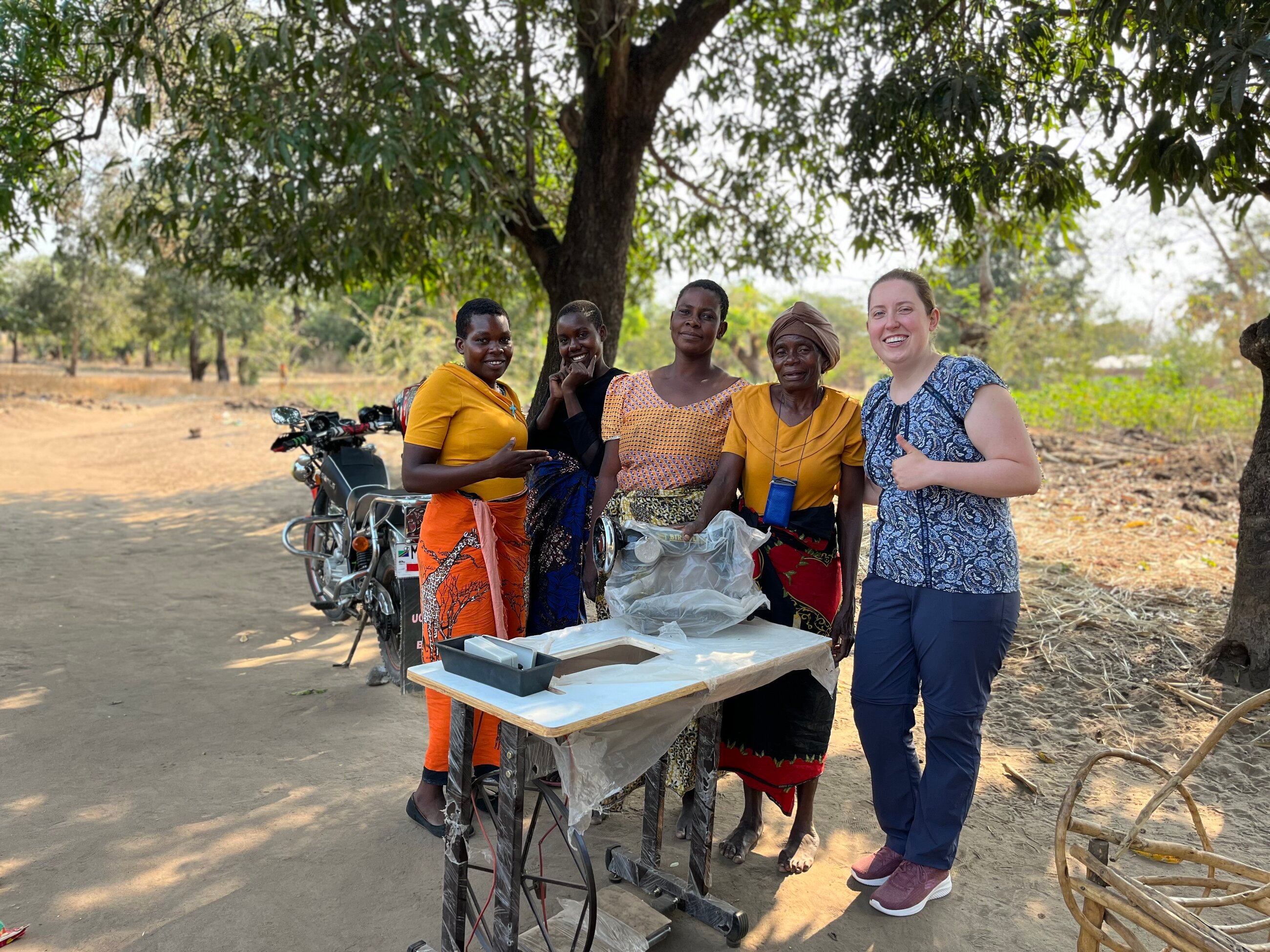 Women of the mother group and me on my first day in Karonga in the Mwenilondo area