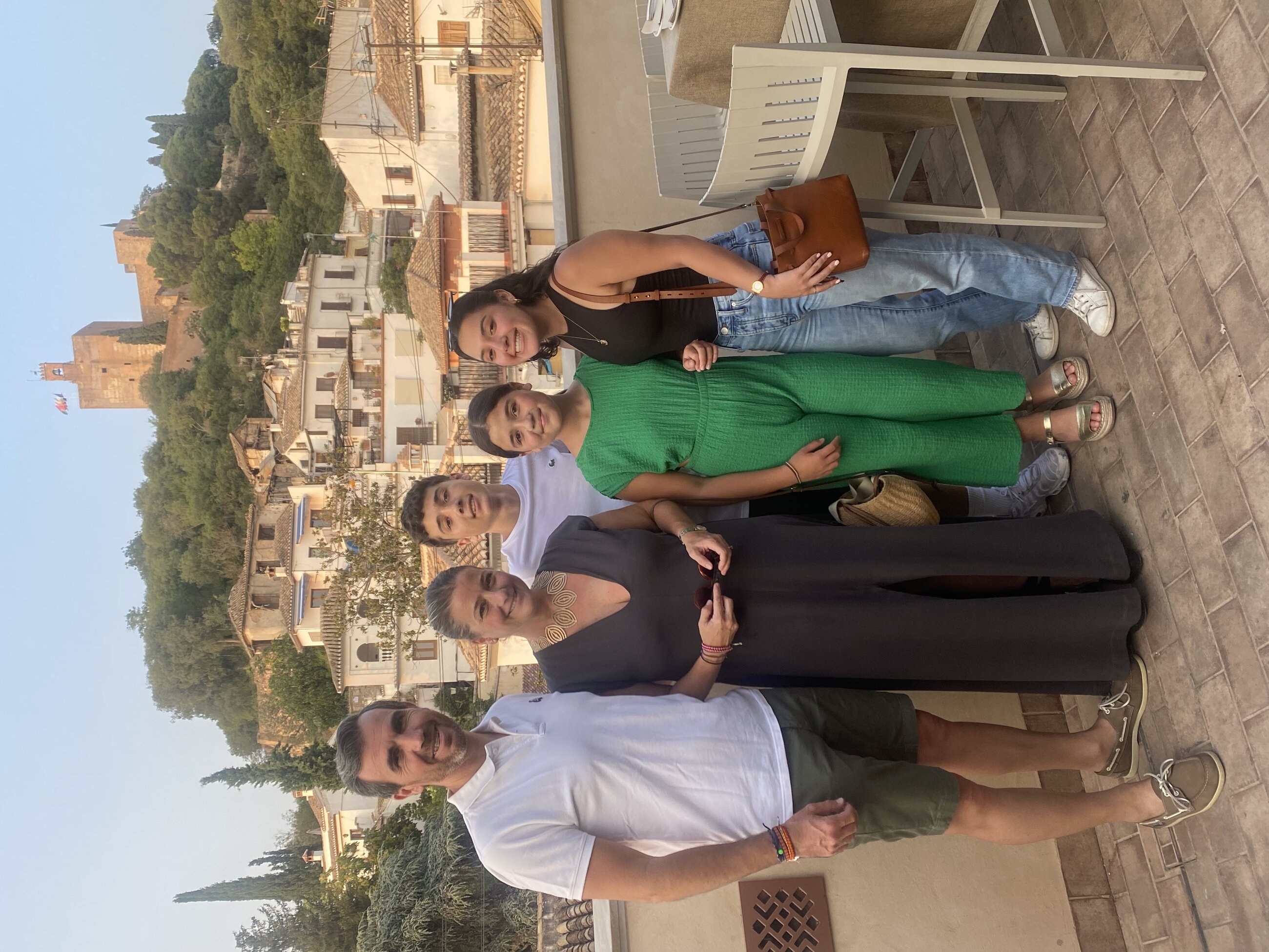 Me with Host Family in Granada, Spain