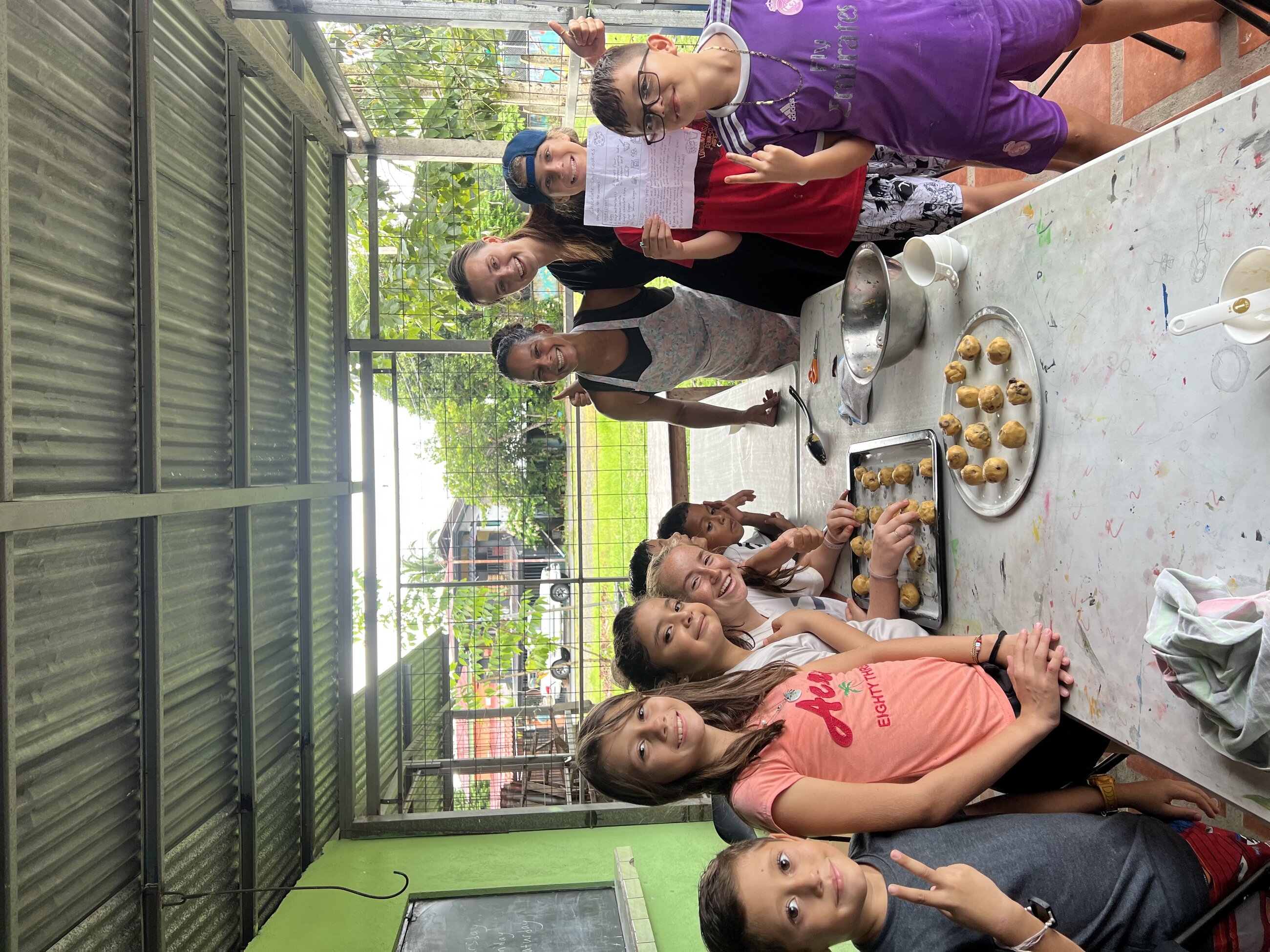 Baking cookies with all the kids!