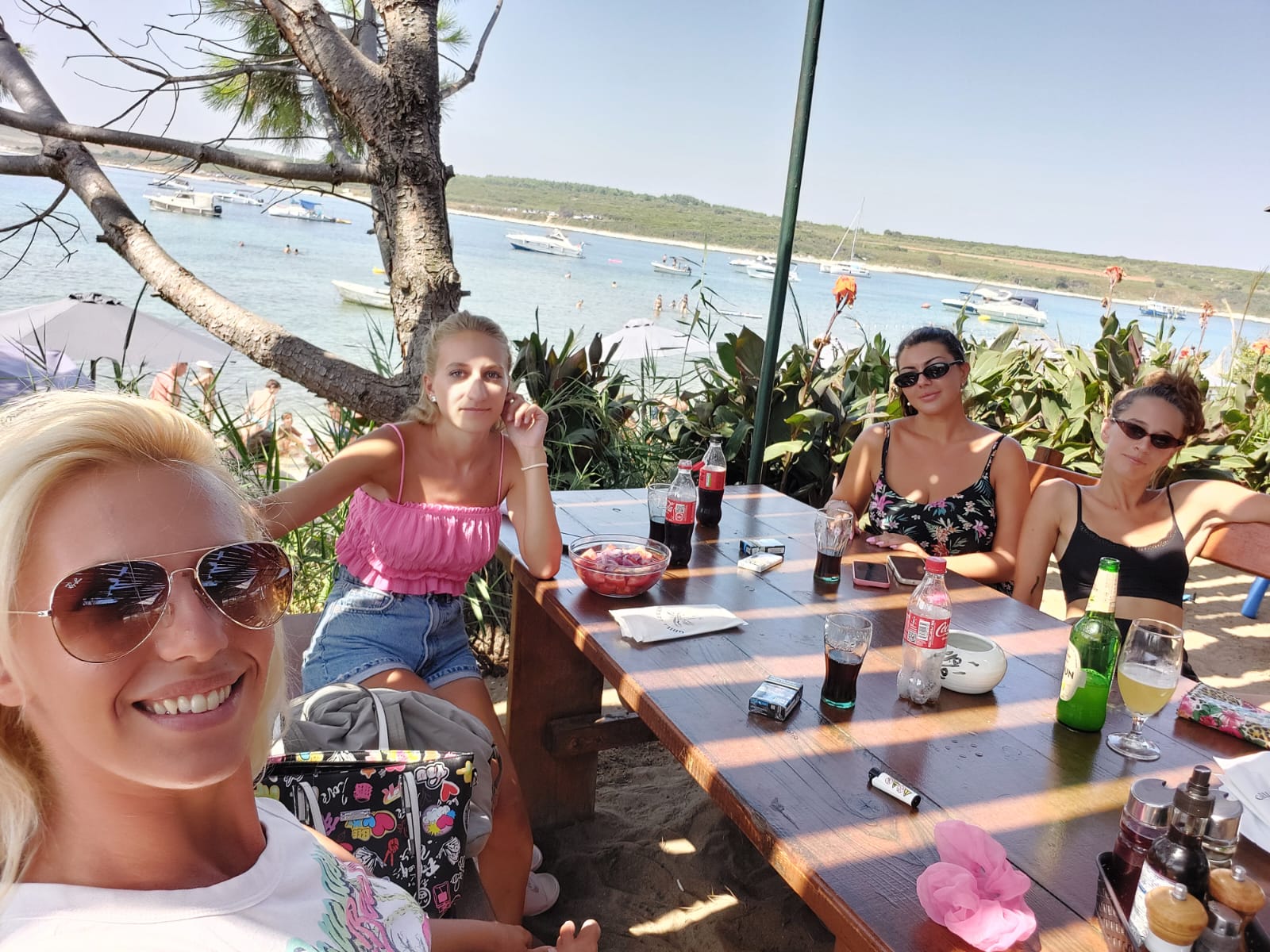 Spending our break on a nearby island