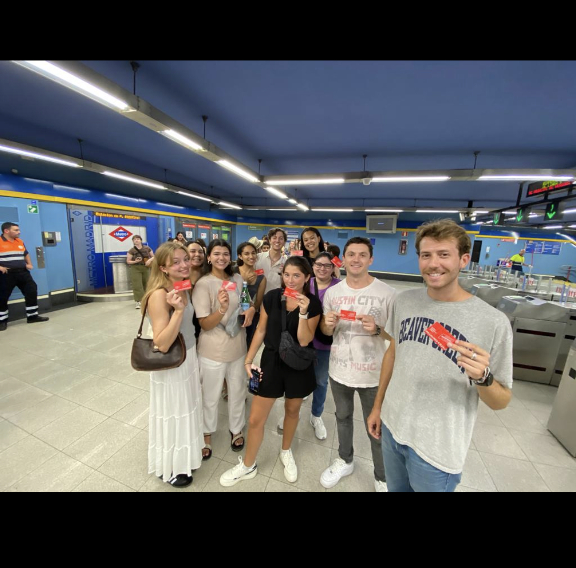 Getting metro cards during orientation