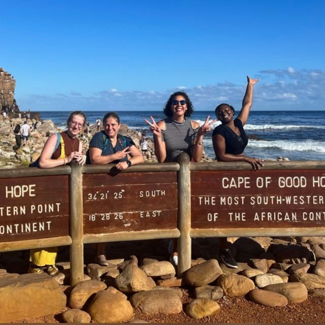 With my friends at the Cape of Good Hope (I'm pictured far left).