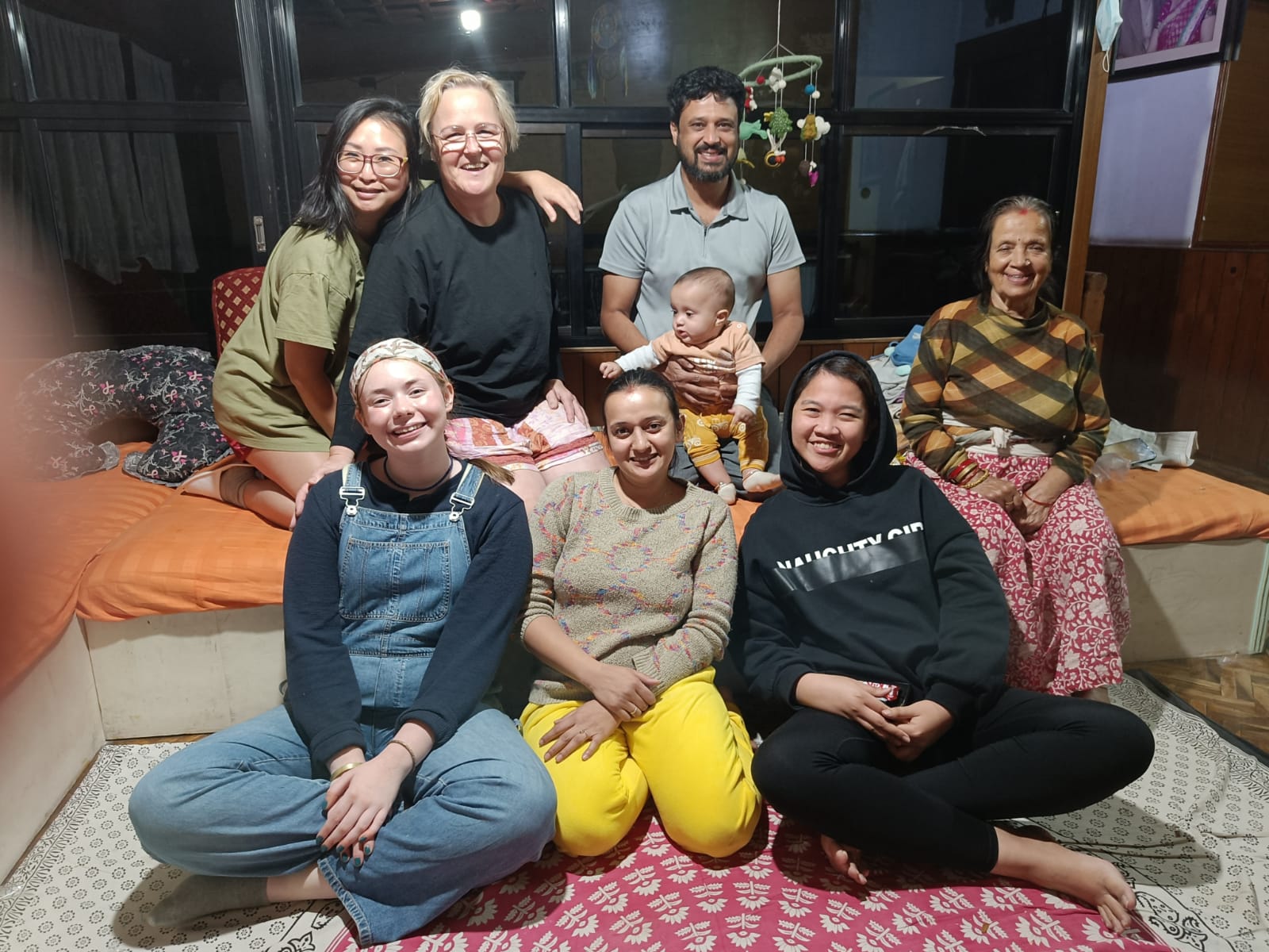 My home stay with a family of six and two other volunteers 