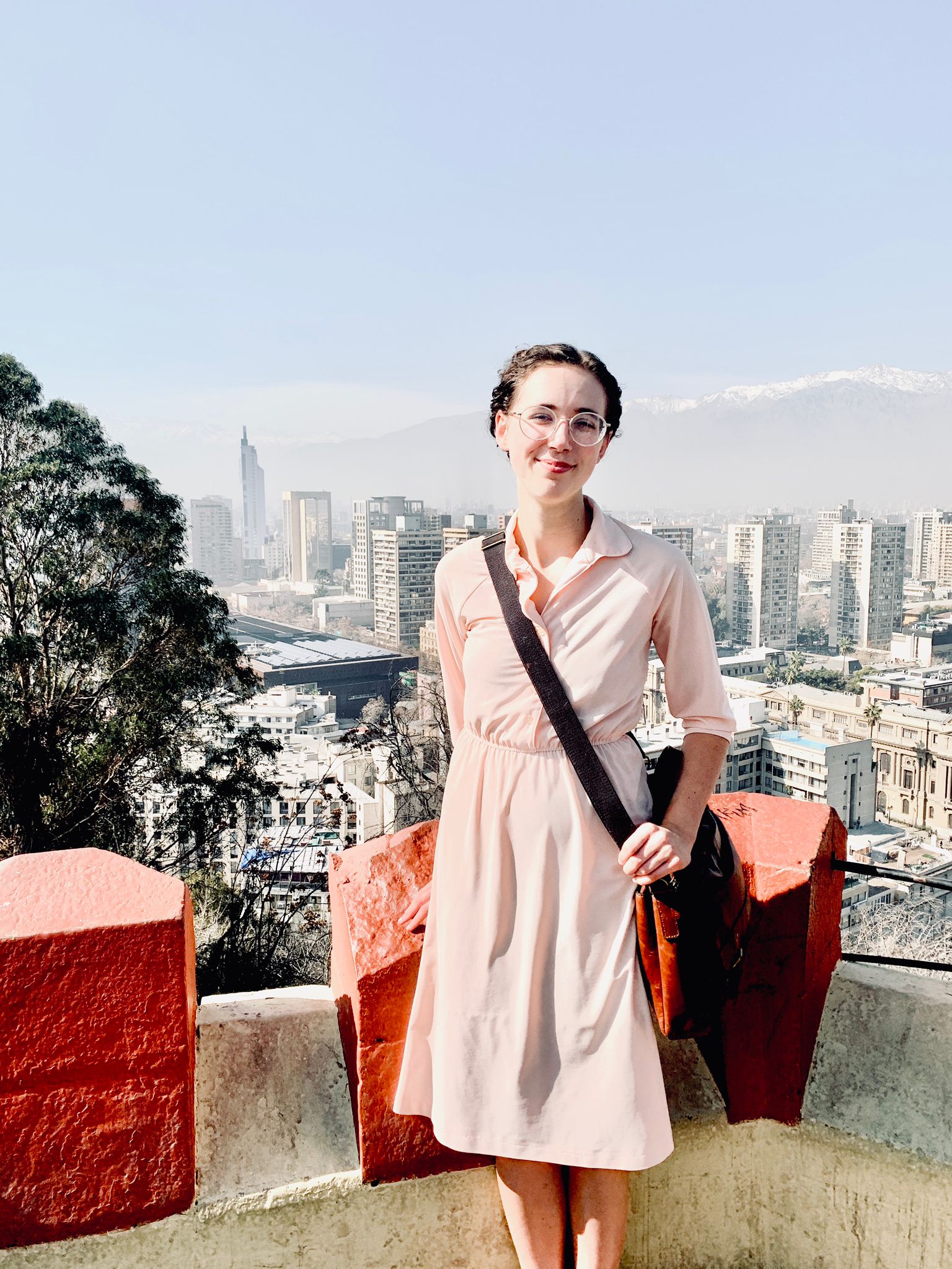 The view of the city from the top of Cerro Santa Lucía.