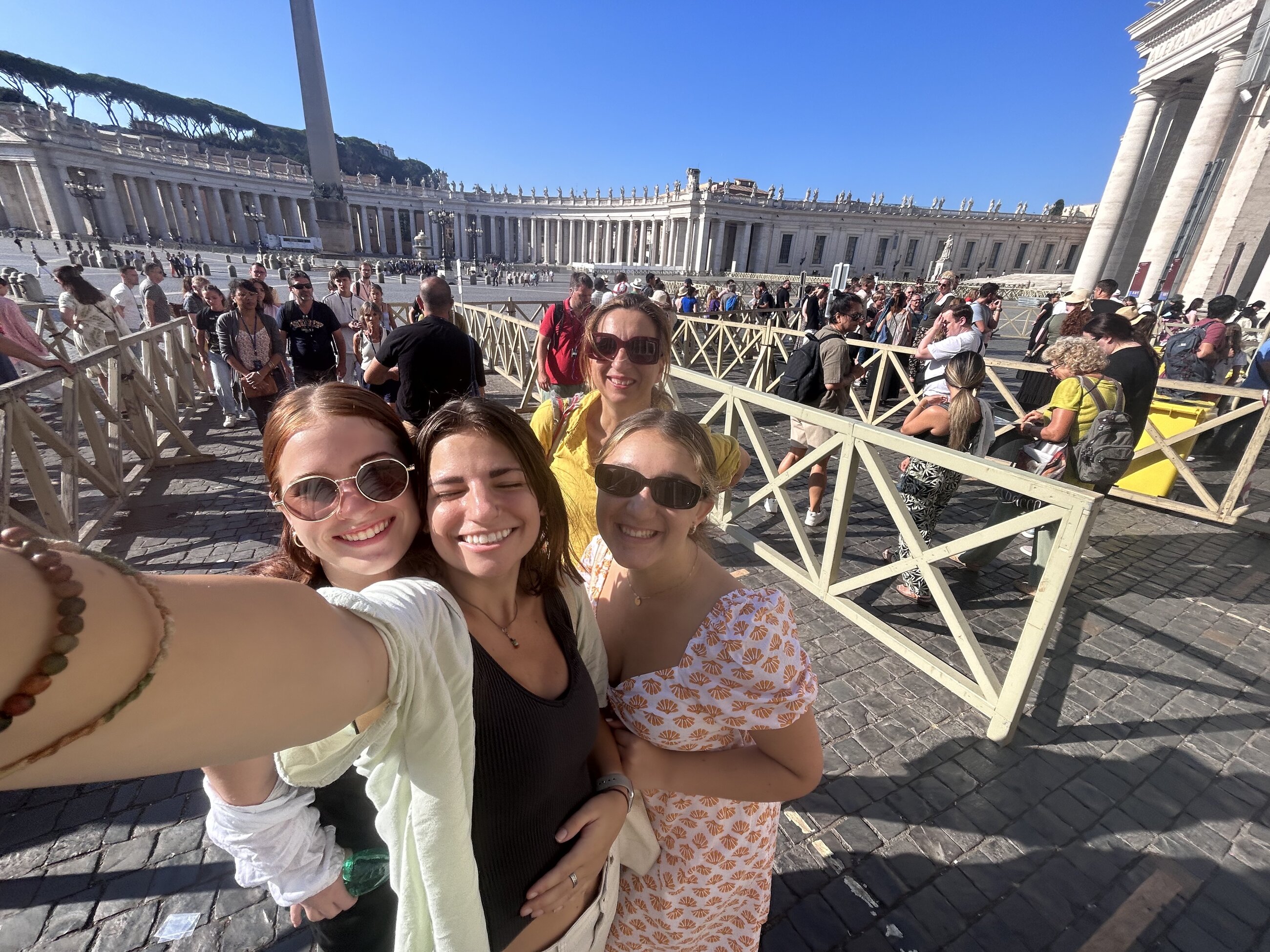 St. Peter's Basilica with our Professor