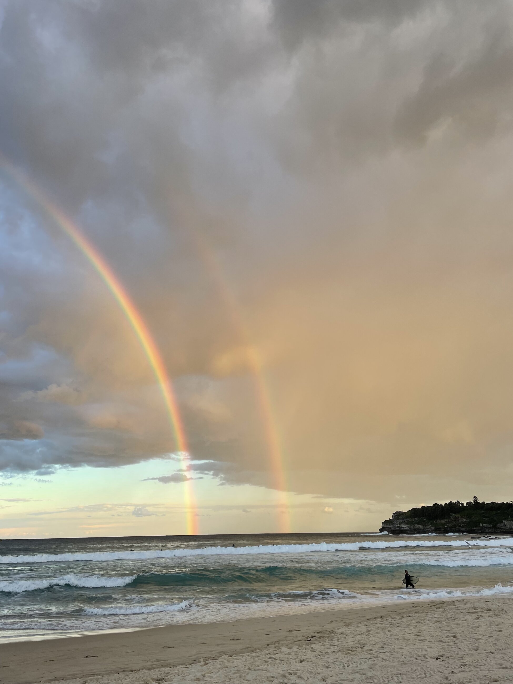 Double rainbow at Bondi Beach on our last day of the program! 