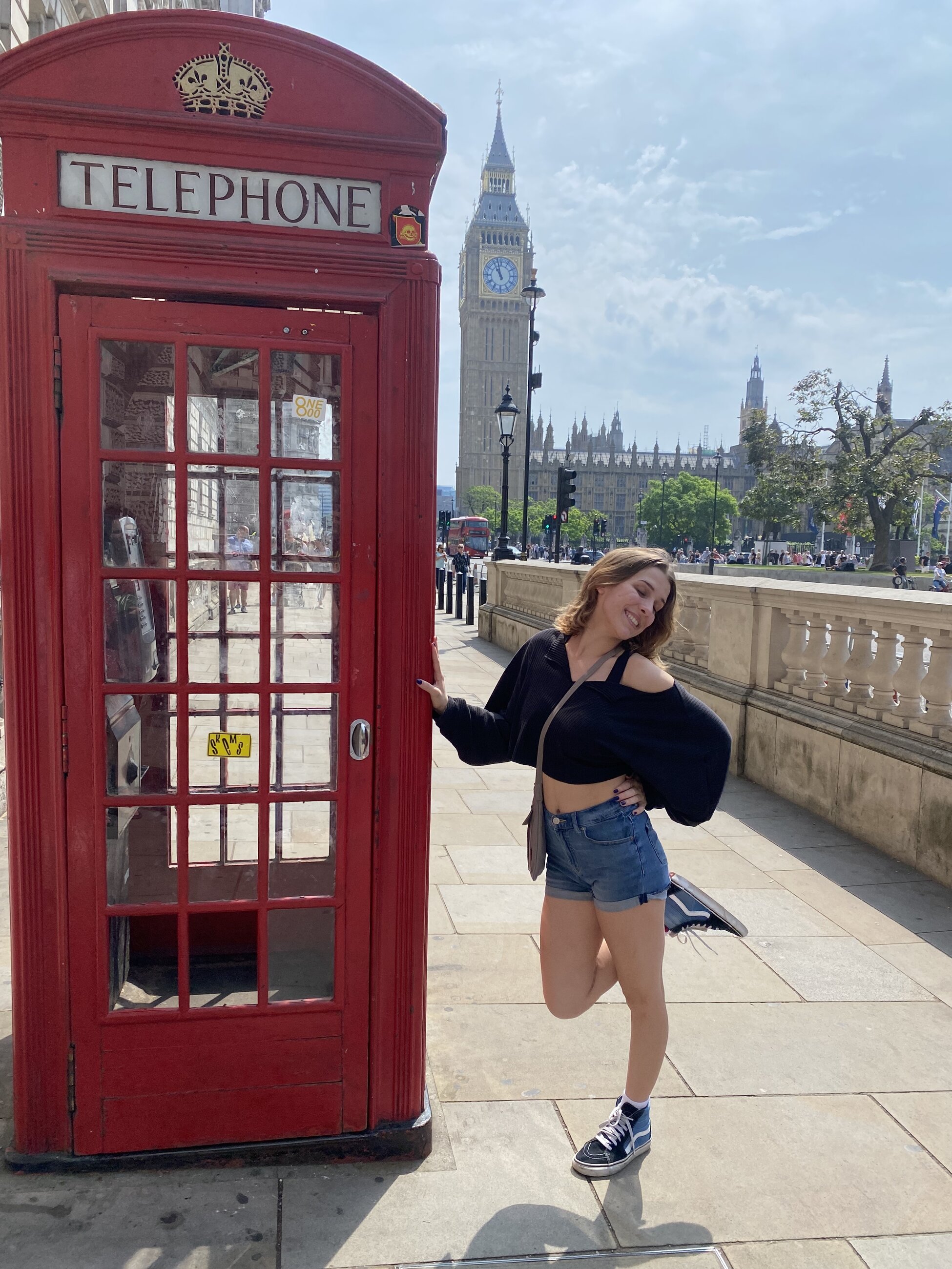 A photo of me in front of Big Ben!