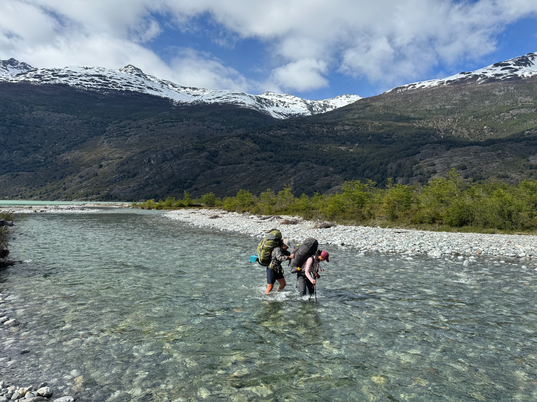 River crossing in Patagonia