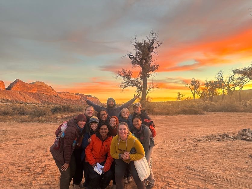 Group photo in canyons