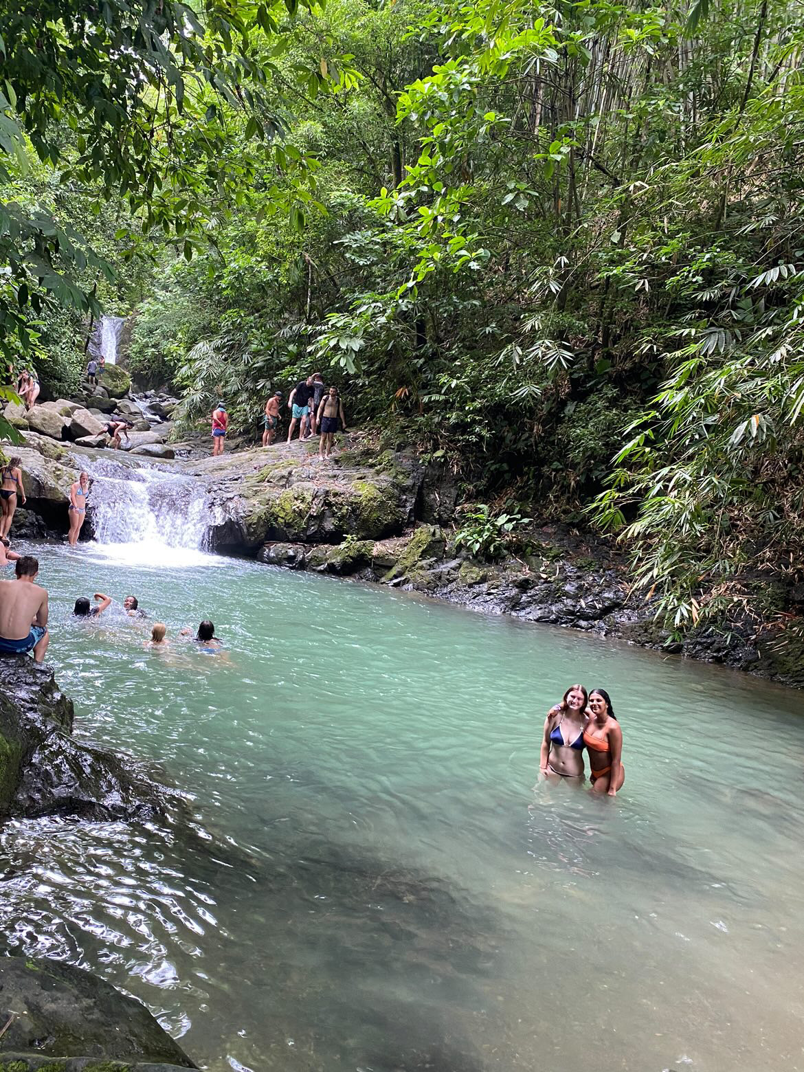 This was when we went to a waterfall and although the water was a bit cold it was gorgeous