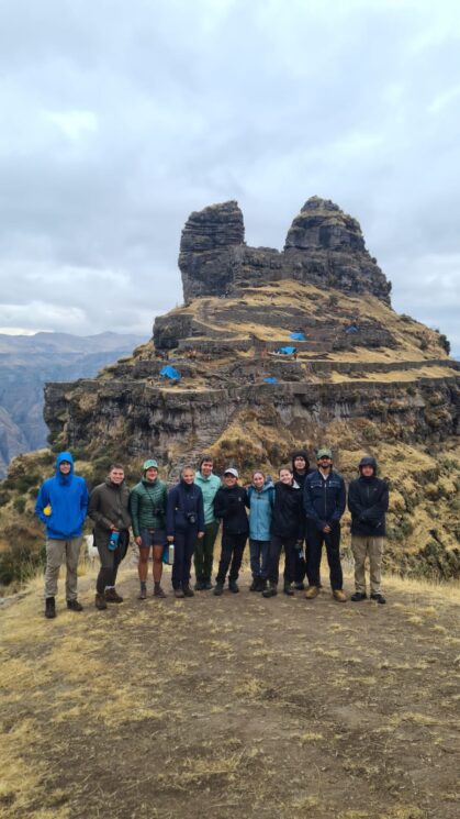 Our group at Waqra Pukara in Peru
