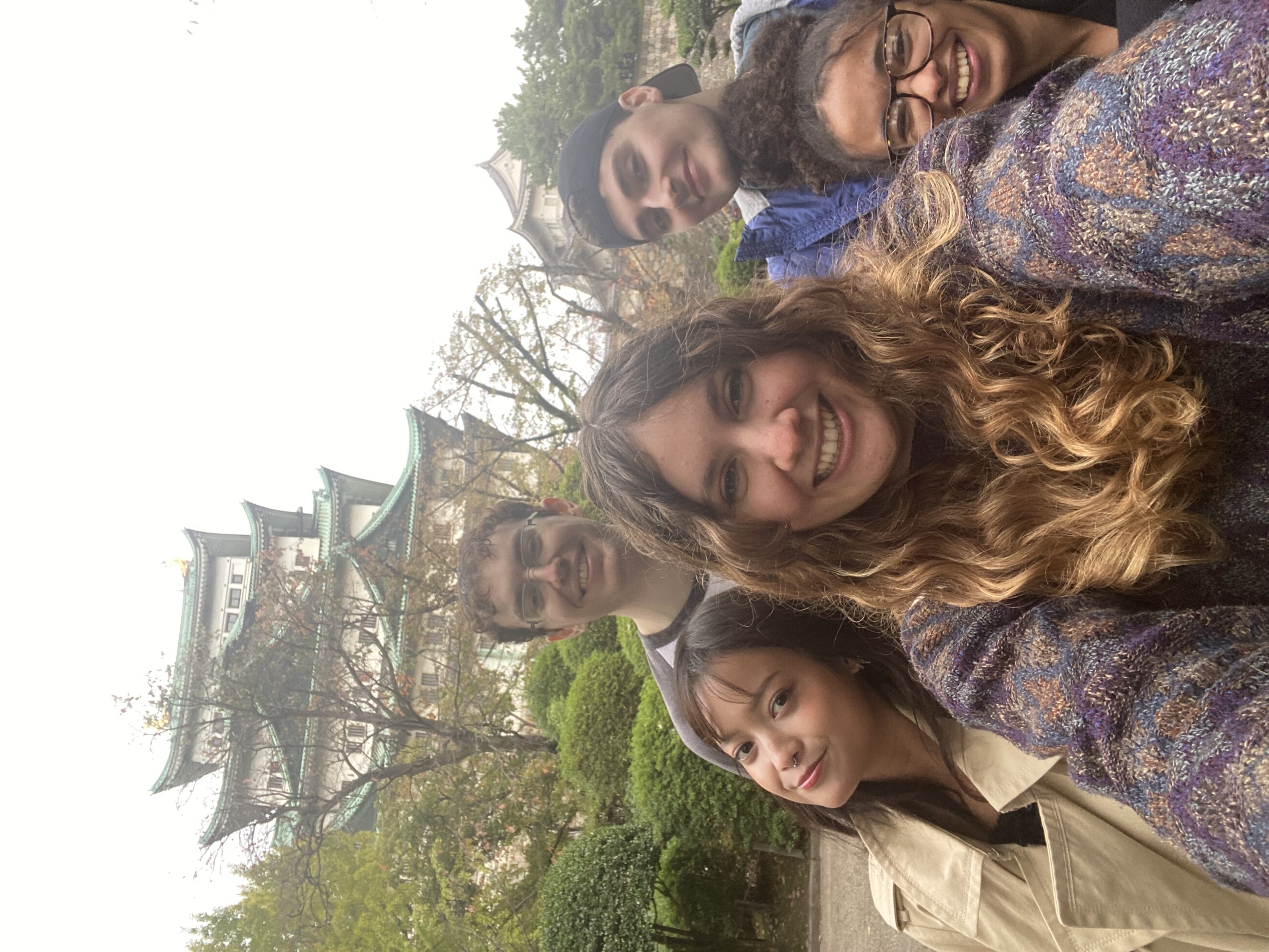 Some teachers and I at Nagoya Castle during training