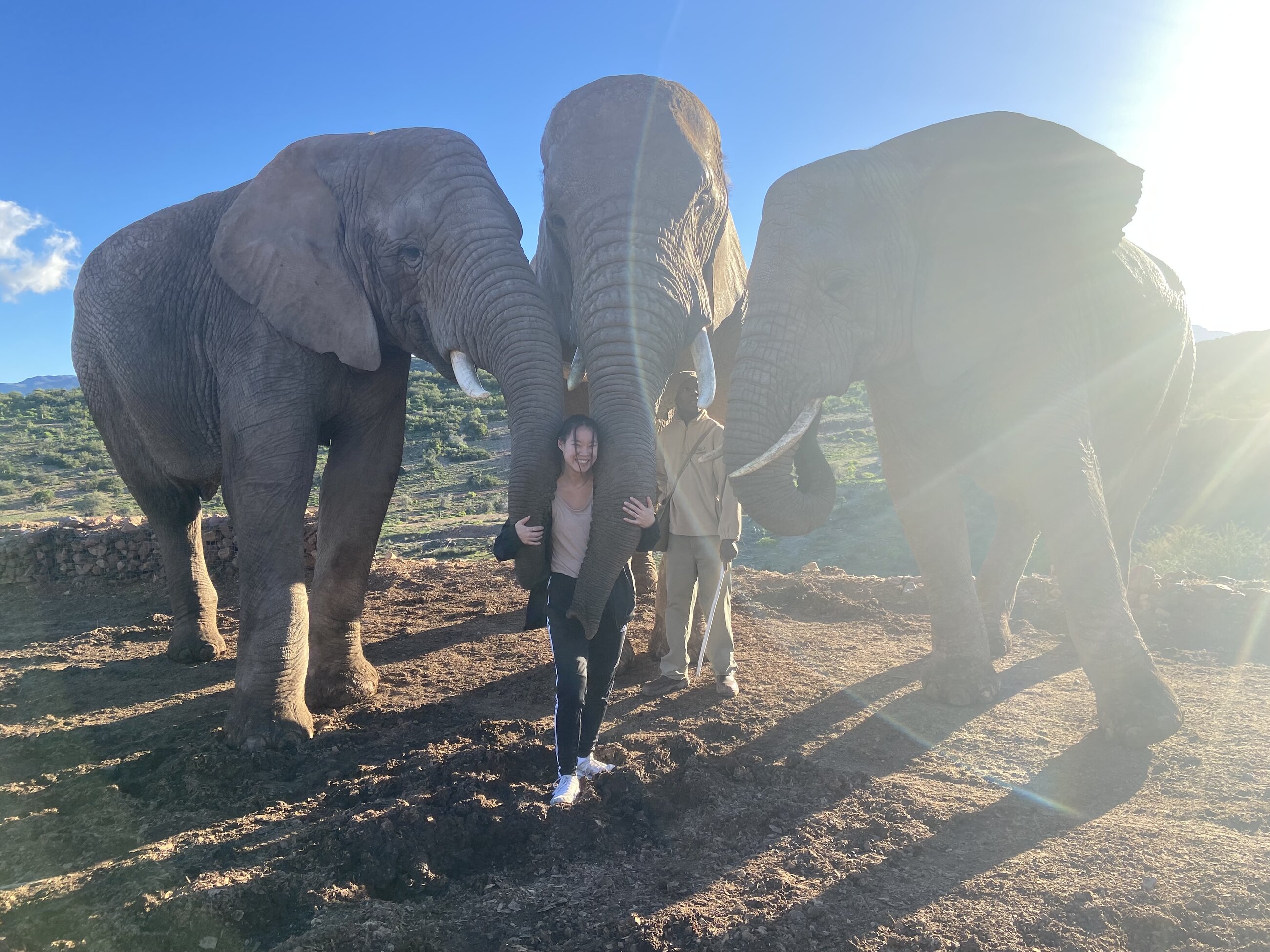 With my new friends in Cape Town